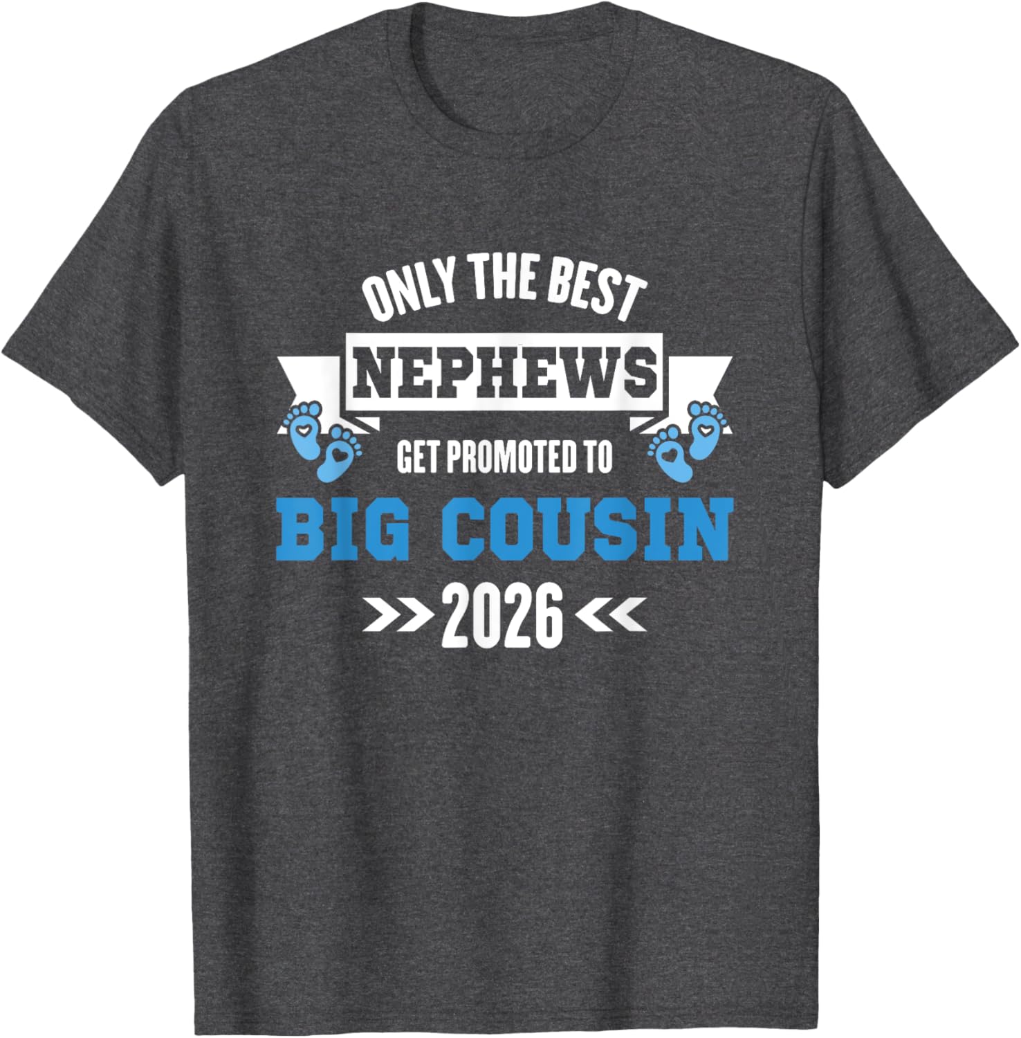 Best Nephew Big Cousin T-Shirt Est 2026 Perfect Gift for Family - 7