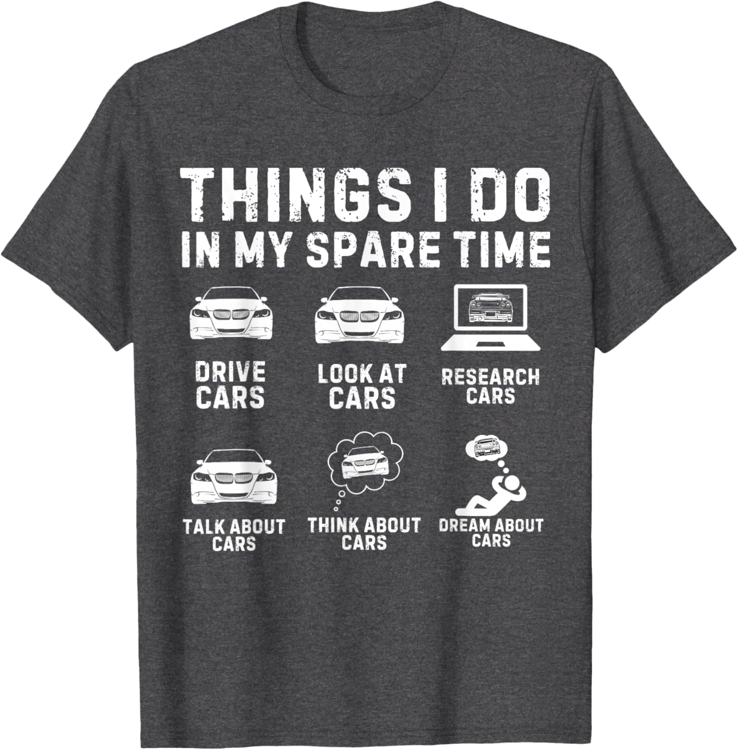 Car Enthusiast Men's T-Shirt for Spare Time Fun and Style - 1