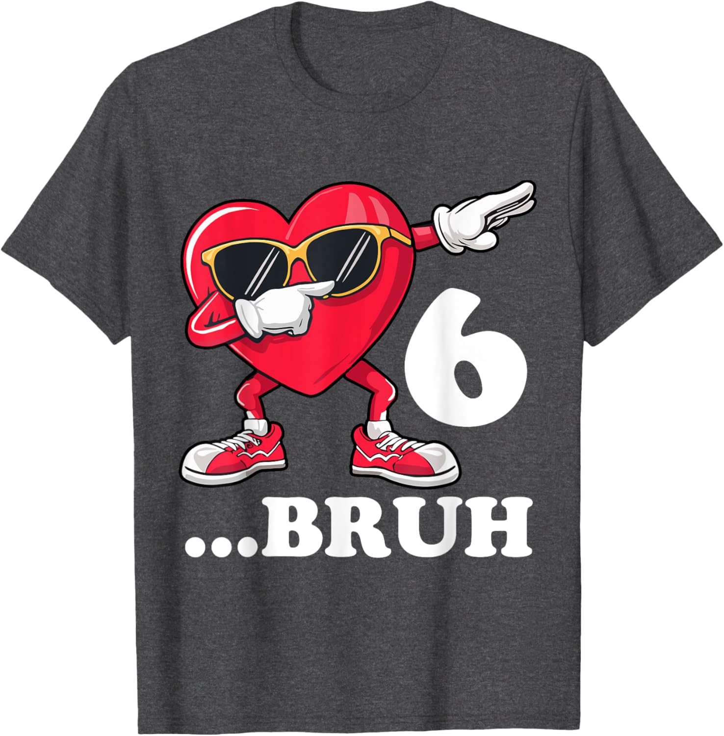 Bruh Dabbing Birthday Boy T-Shirt for 6 Year Old Fun Celebration Gear - 2