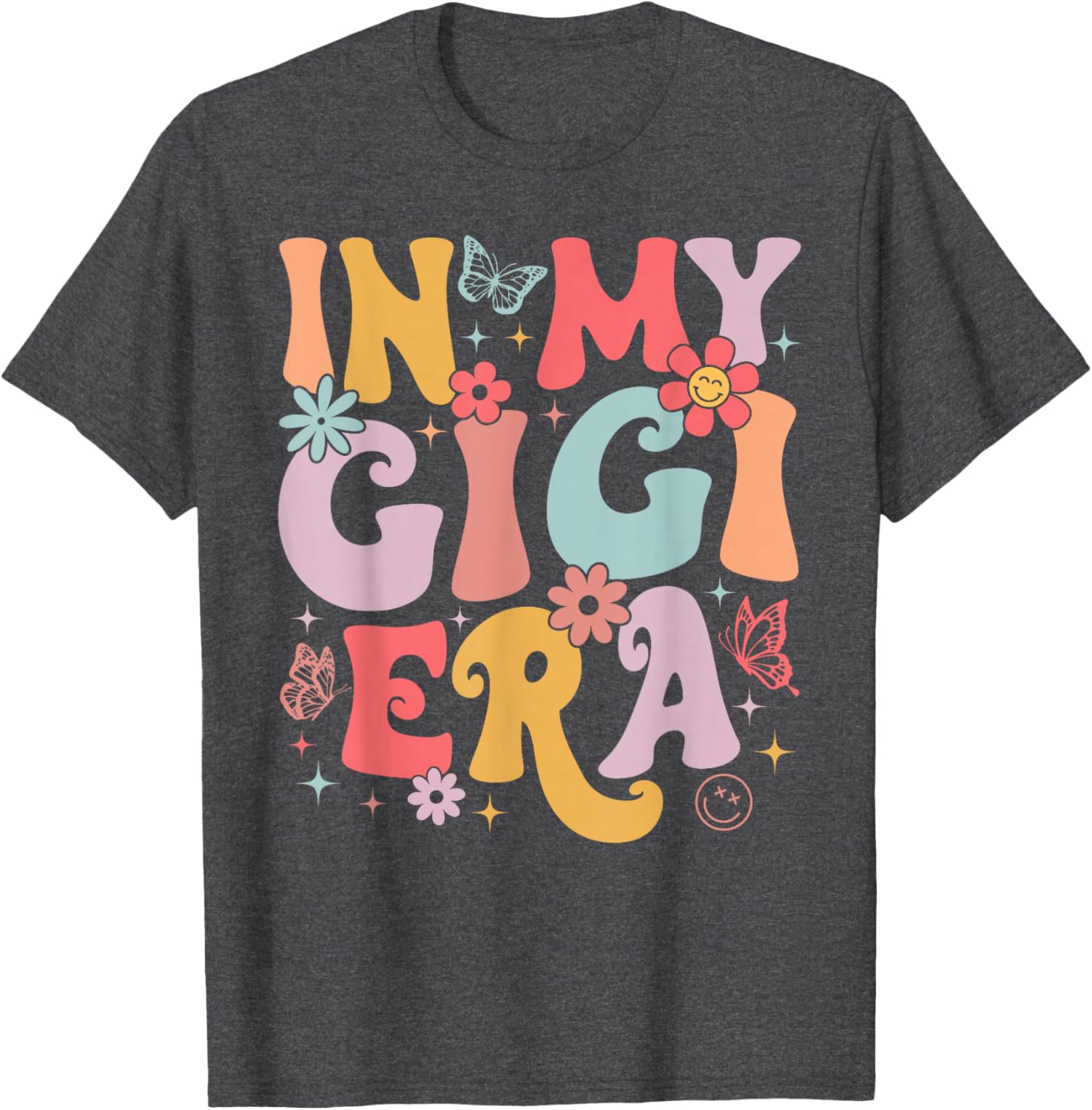 In My Gigi Era Retro Butterfly T-Shirt for Stylish Moms on Mother's Day - 19