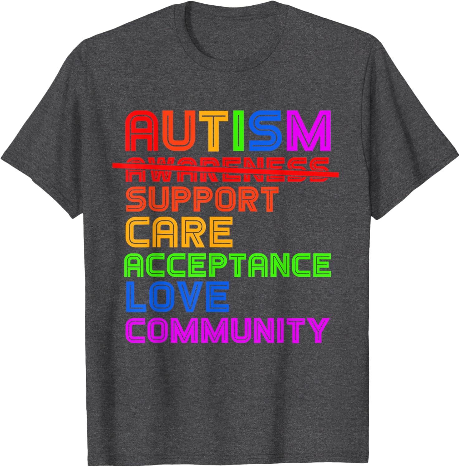 Autism Awareness T-Shirt for Men, Women, and Kids - Support Acceptance - 5