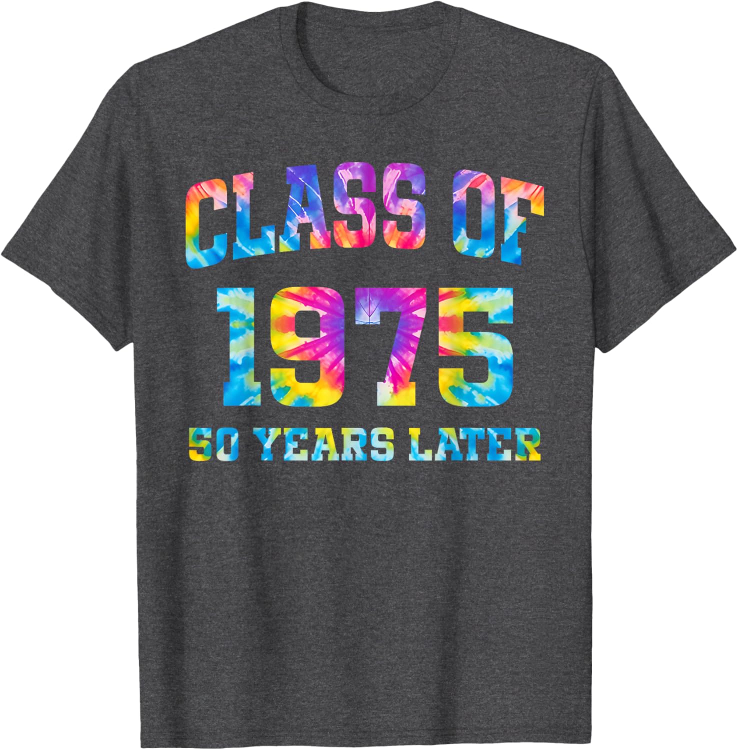 50th Class of 1975 Tie Dye Reunion Alumni T-Shirt for High School Memories - 16