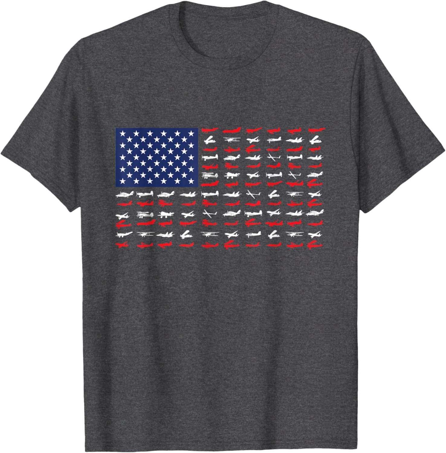 Airplane US Flag Pilot T-Shirt for Aviation Enthusiasts and Travelers - 2
