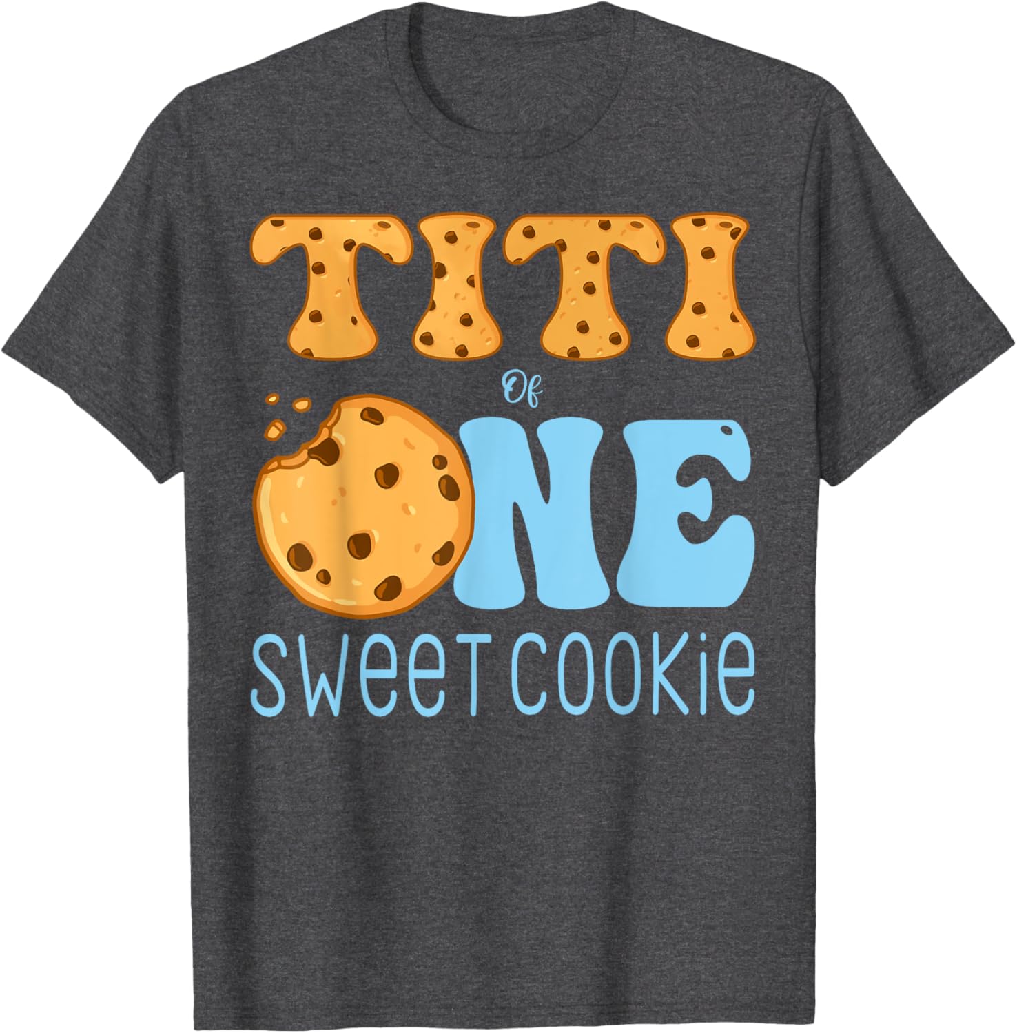 Titi Of One Sweet Cookies and Milk Birthday Party T-Shirt for Kids - 10