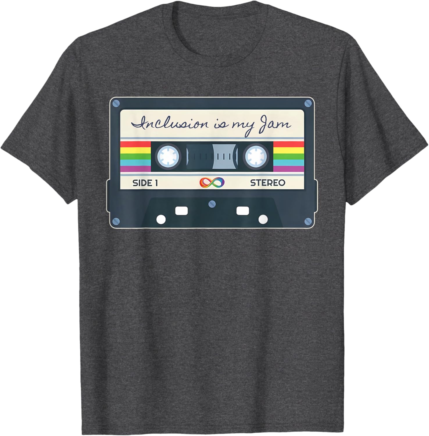 Autism Awareness Inclusion Is My Jam SPED Teacher Cassette T-Shirt - 11
