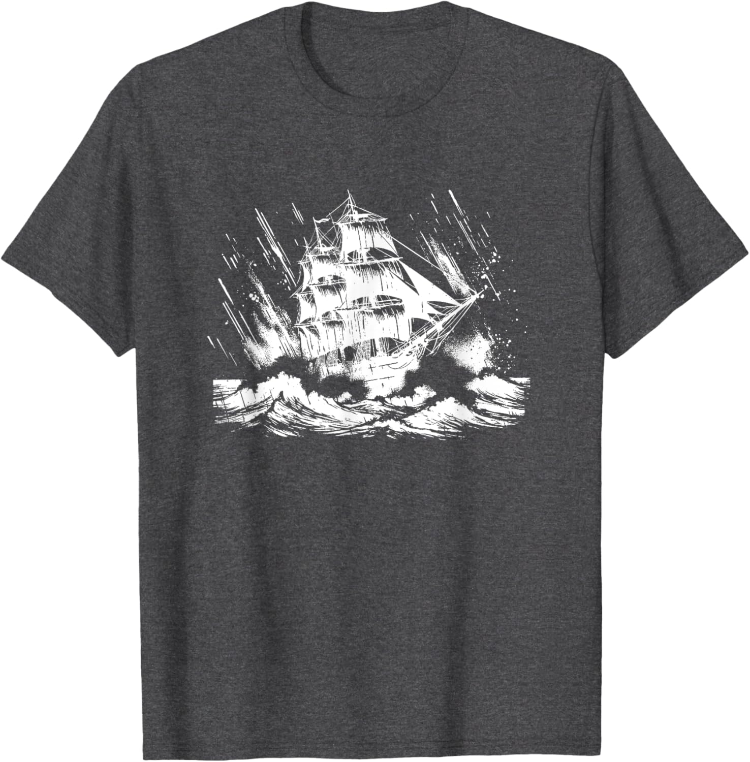 Snirt Three Master Sailing Ship T-Shirt Hoodie for Nautical Lovers - 9