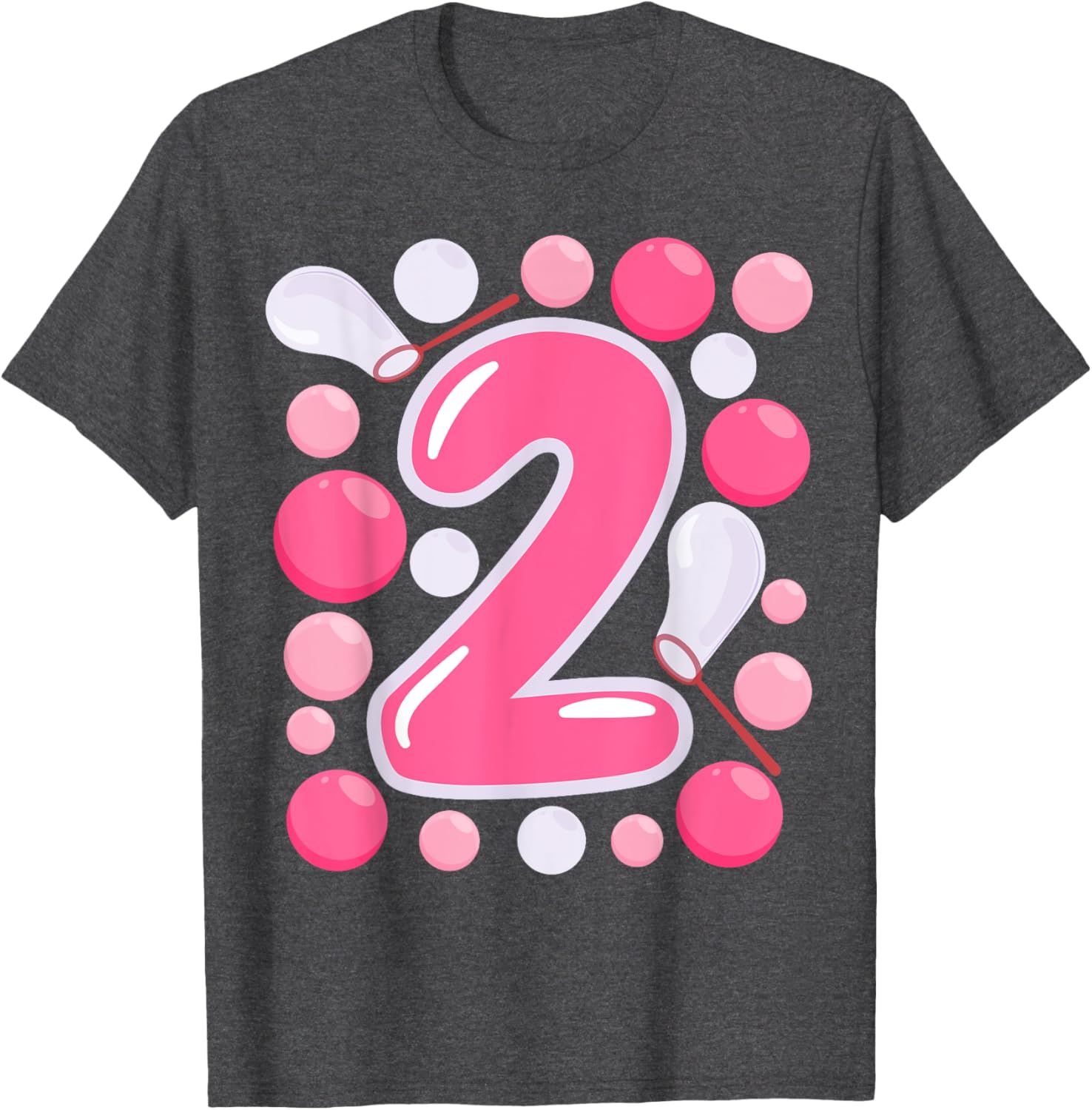 Adorable Girls 2nd Bubble Birthday Party T-Shirt for Kids Celebrations - 13