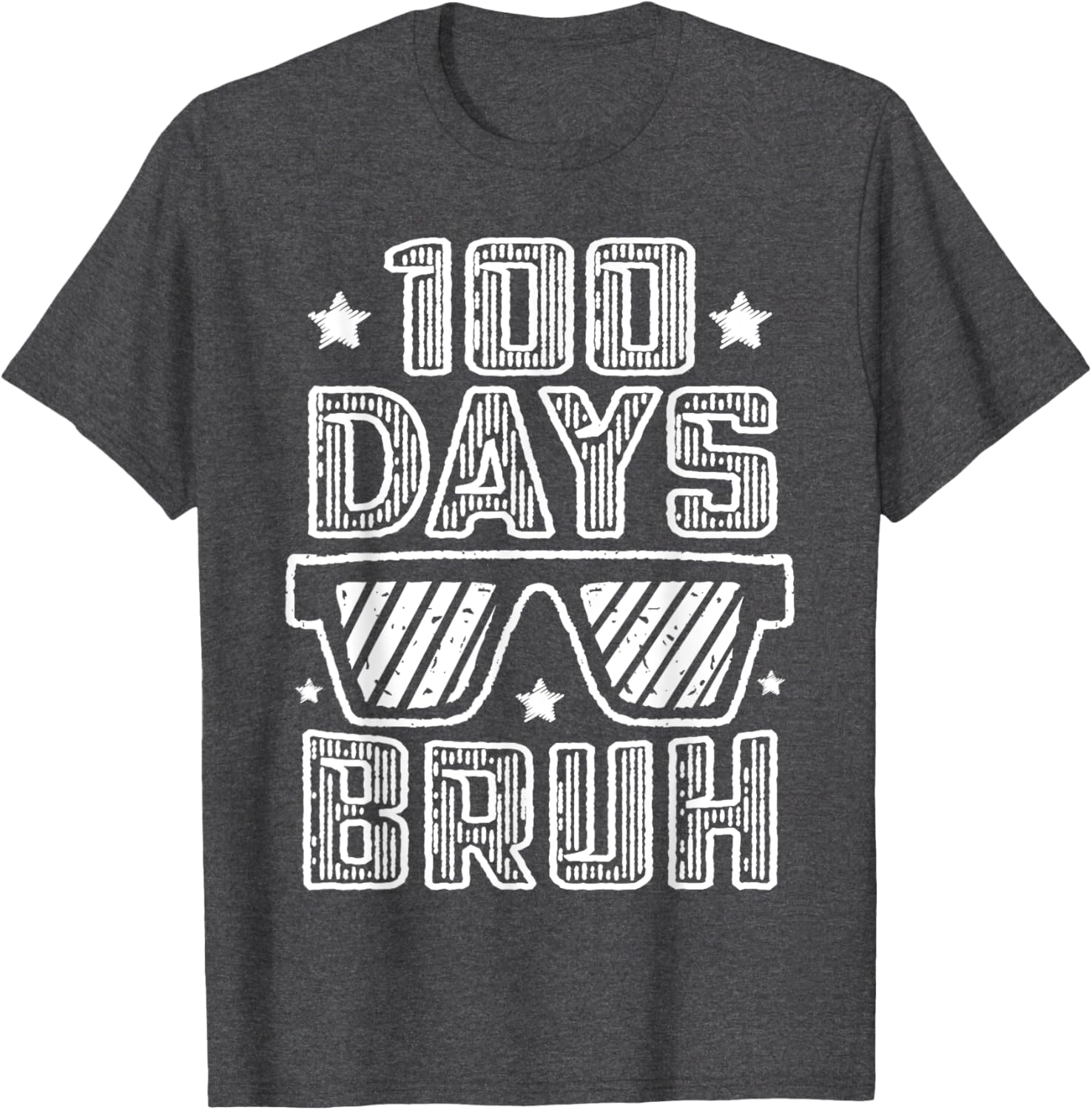 Bruh 100 Days of School Sunglasses T-Shirt for Boys Fun and Stylish - 9