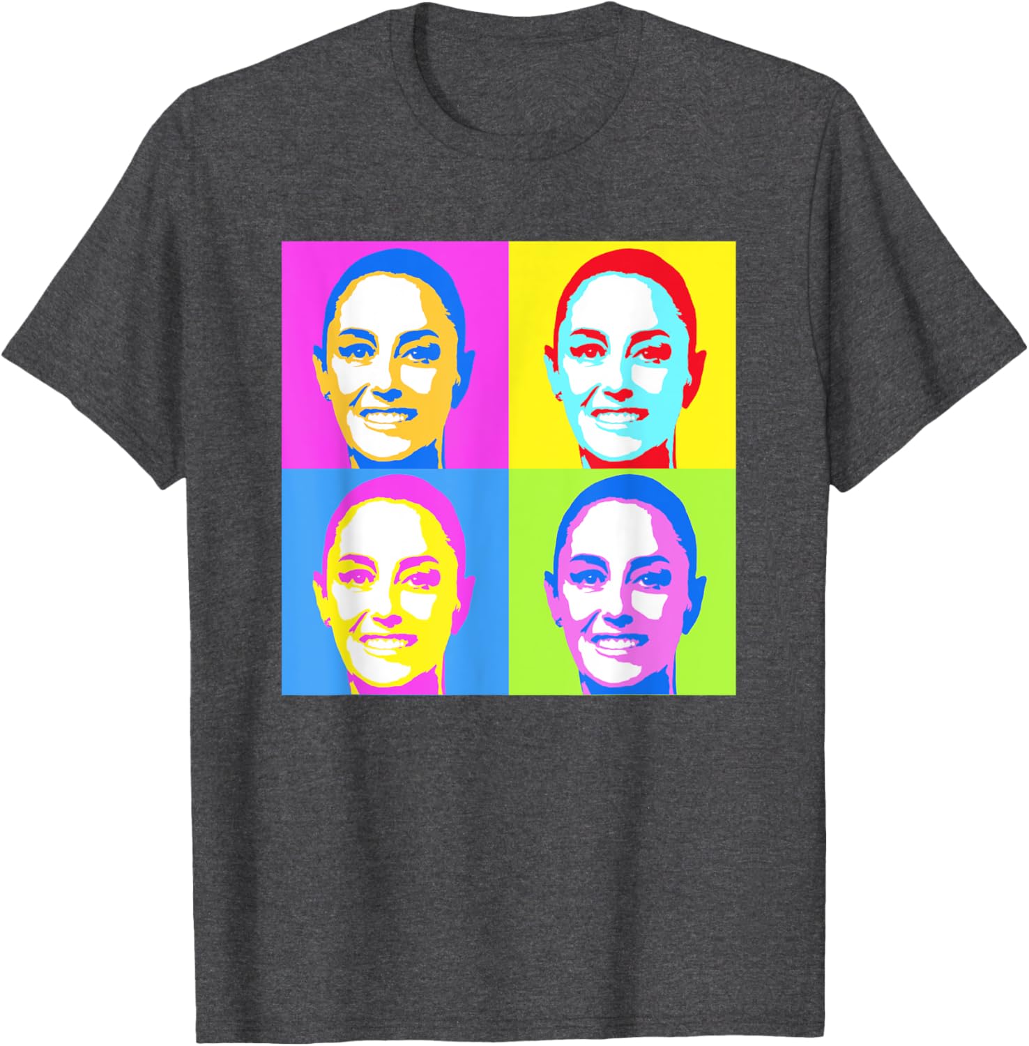 Claudia Sheinbaum Pop Art T-Shirt for Supporters of Mexico's President - 12