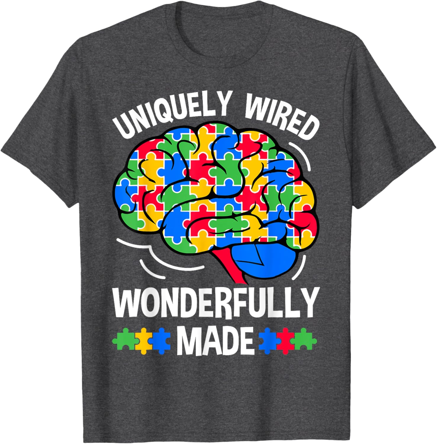 Uniquely Wired Wonderfully Made Autism Awareness T-Shirt for Kids - 7