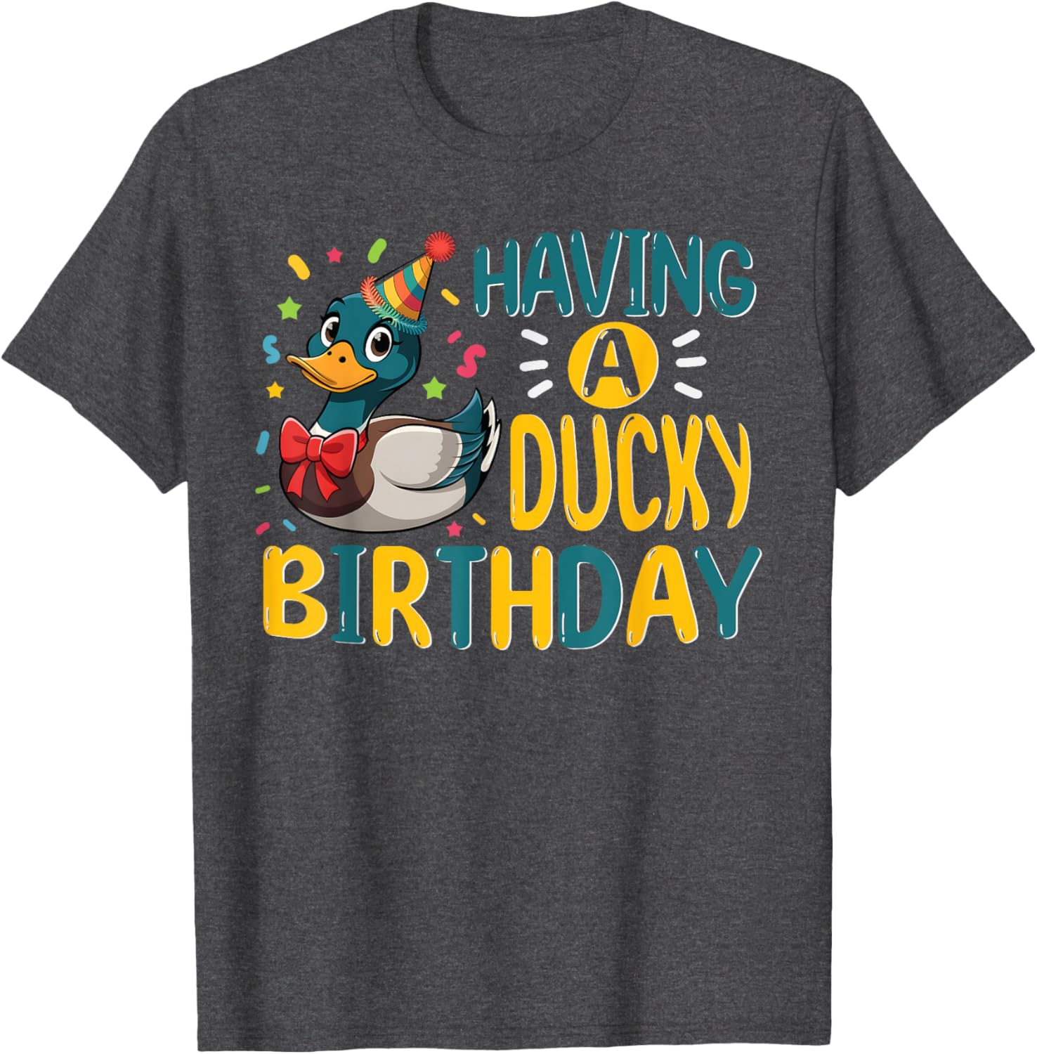 Adorable Kids Ducky Birthday T-Shirt for Boys Fun Mallard Duck Gift - 6