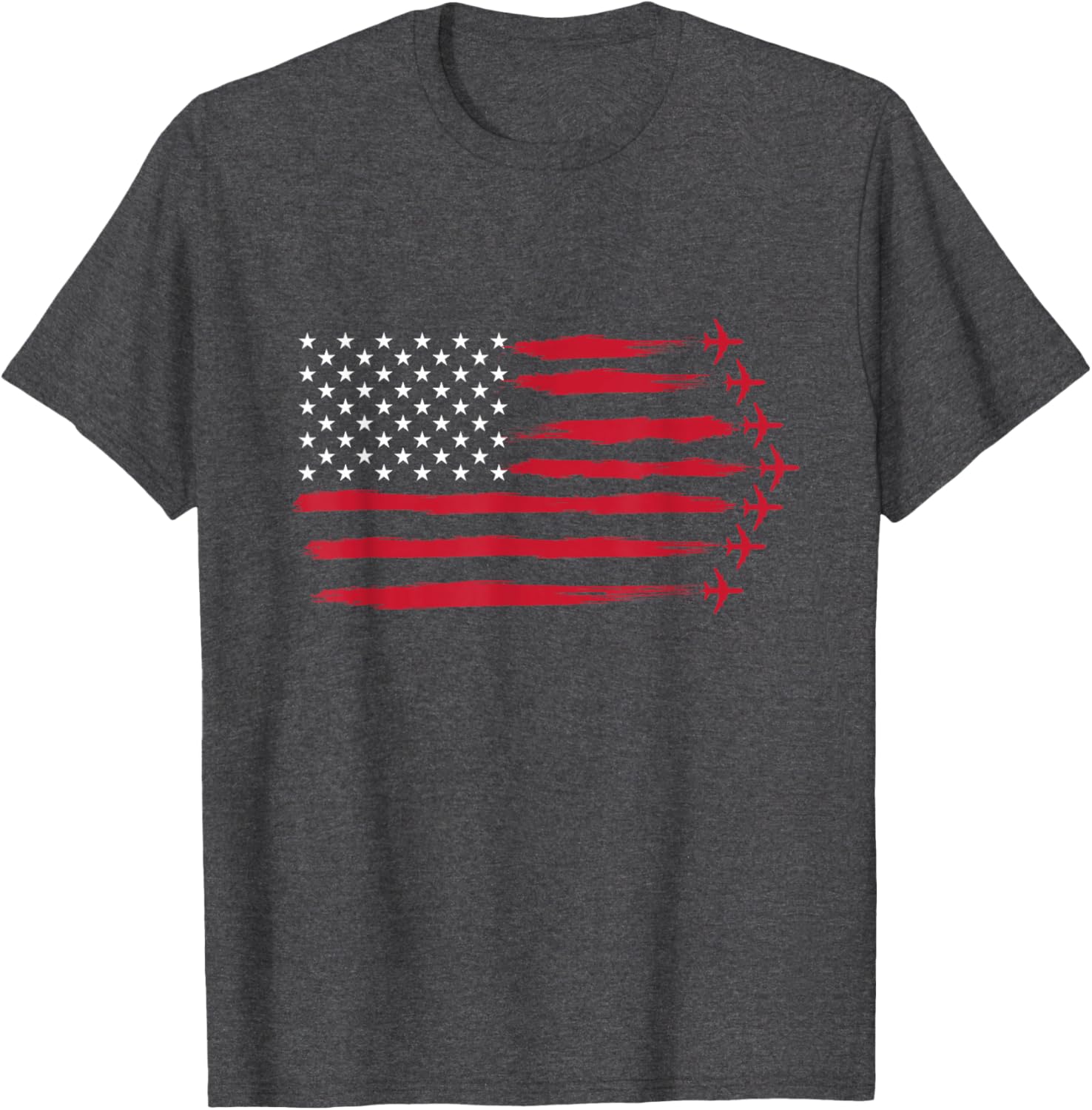 US Flag Airplanes T-Shirt for Airline Pilots and Aviation Lovers - 5