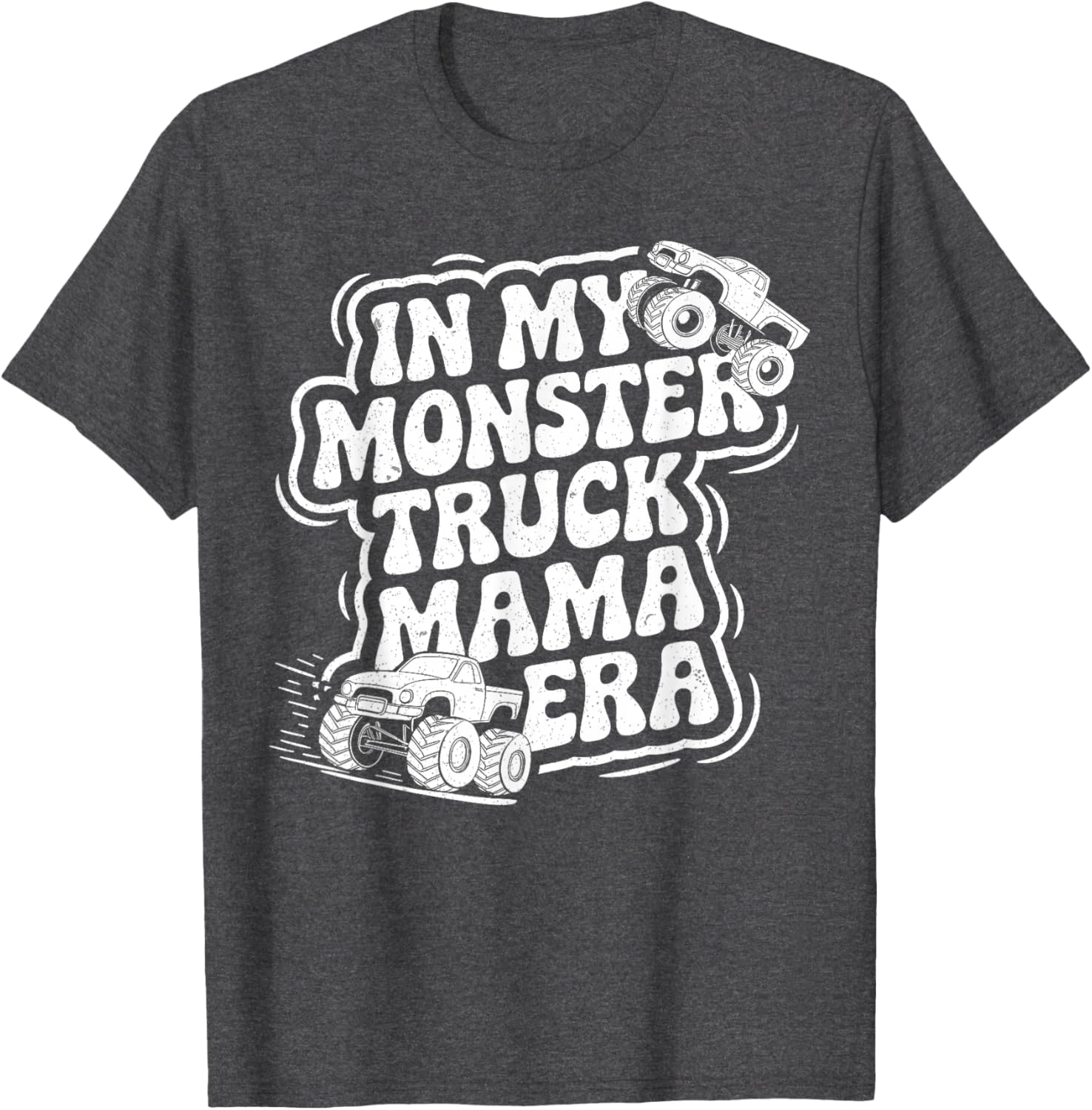 Groovy Monster Truck Mama Era T-Shirt for Fun Loving Moms on Mother's Day - 8
