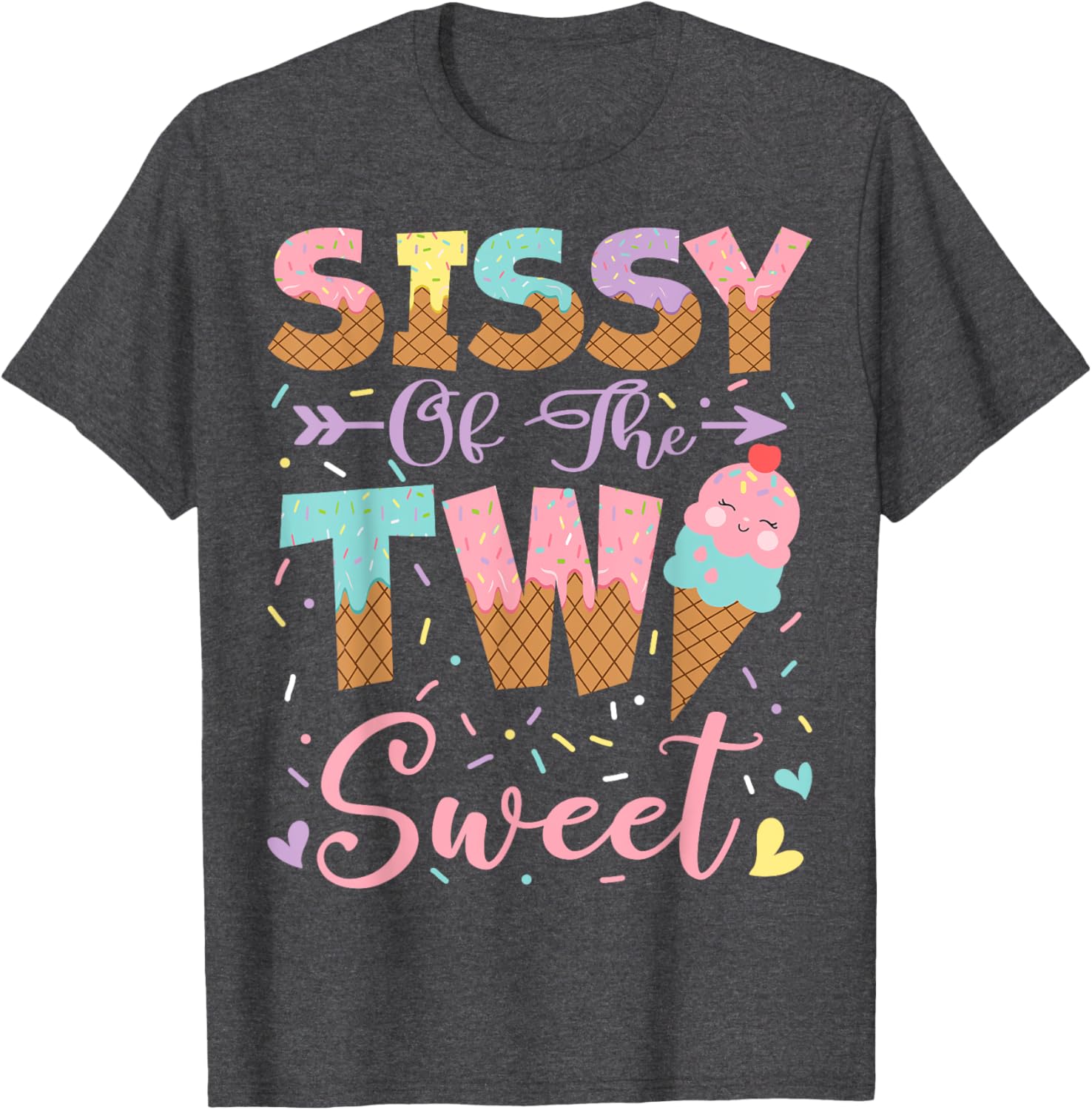 Sweet 2nd Birthday Summer Ice Cream T-Shirt for Girls – Fun & Cute Design - 13