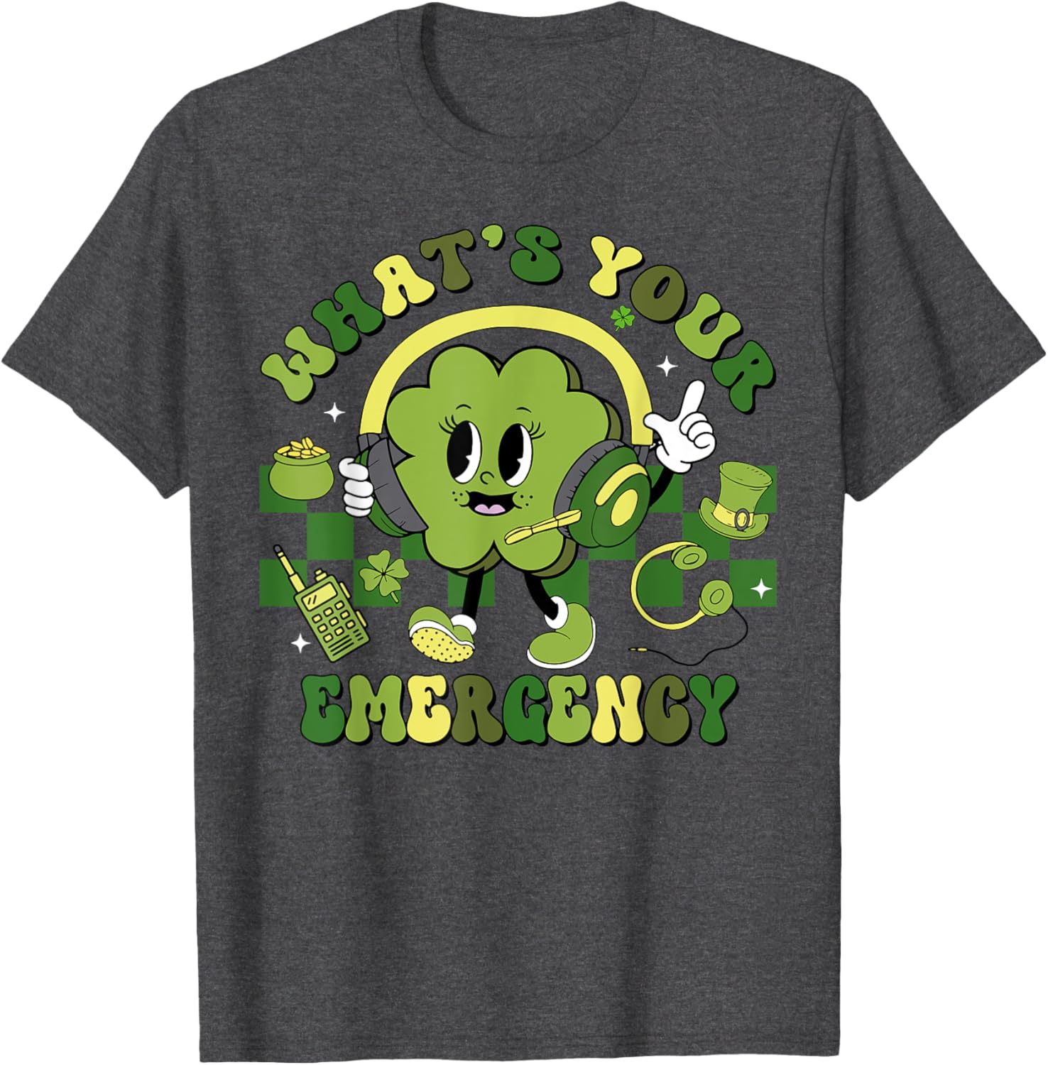 Shamrock Emergency Dispatcher St Patrick's Day T-Shirt for Fun Celebrations - 18
