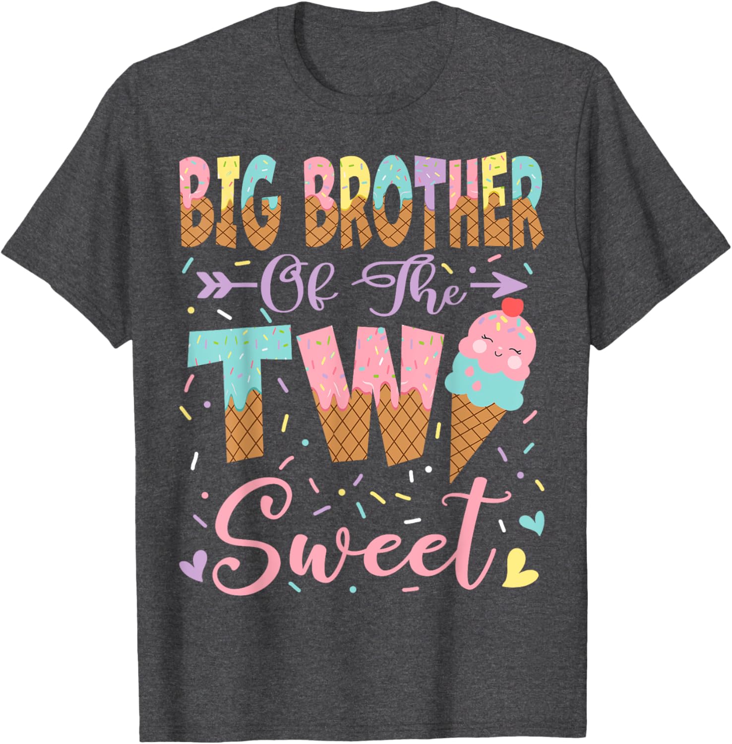 Big Brother Ice Cream T-Shirt for 2nd Birthday Summer Fun - 8