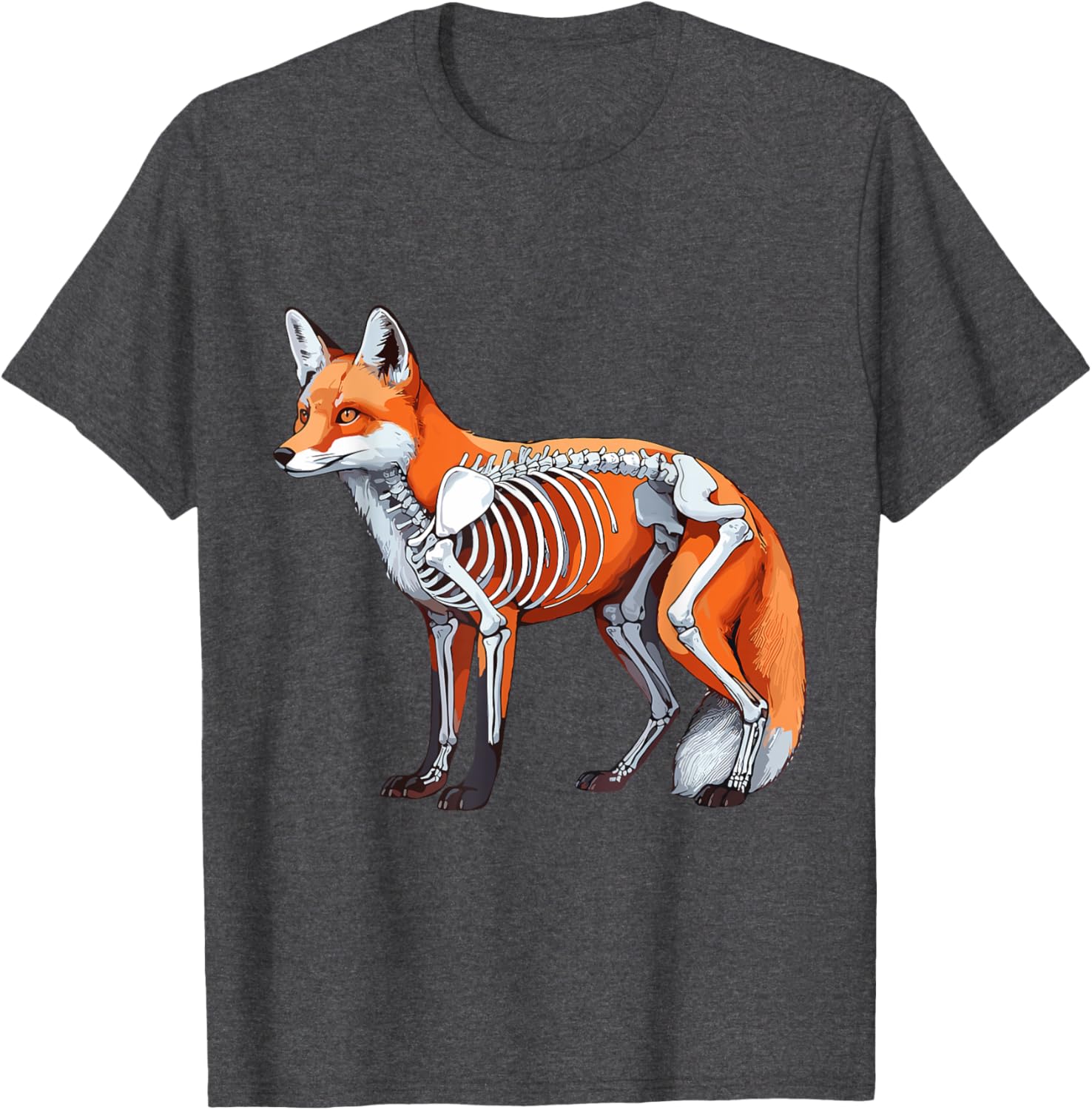 X-ray Fox Body Anatomy Radiography Skeleton T-Shirt for Anatomy Lovers - 7