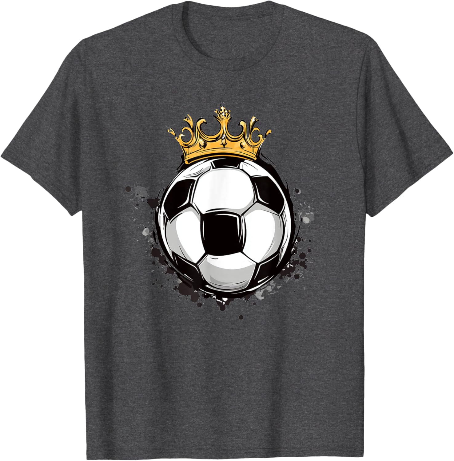 Soccer Royalty T-Shirt with Crowned Ball for Kids - Stylish Sports Wear - 12