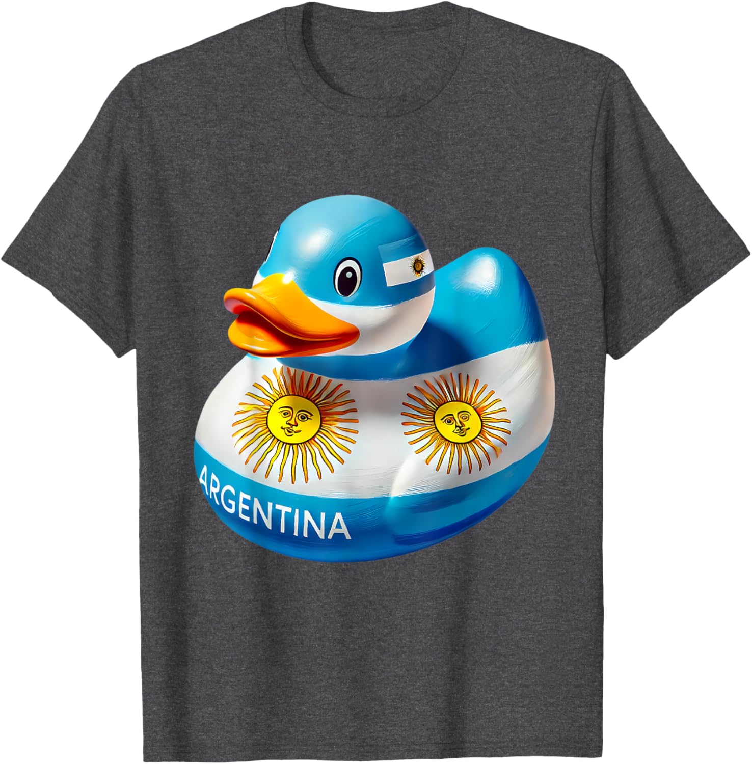 Argentina Rubber Duck Flag T-Shirt Cute Ducky Design for Fans - 7