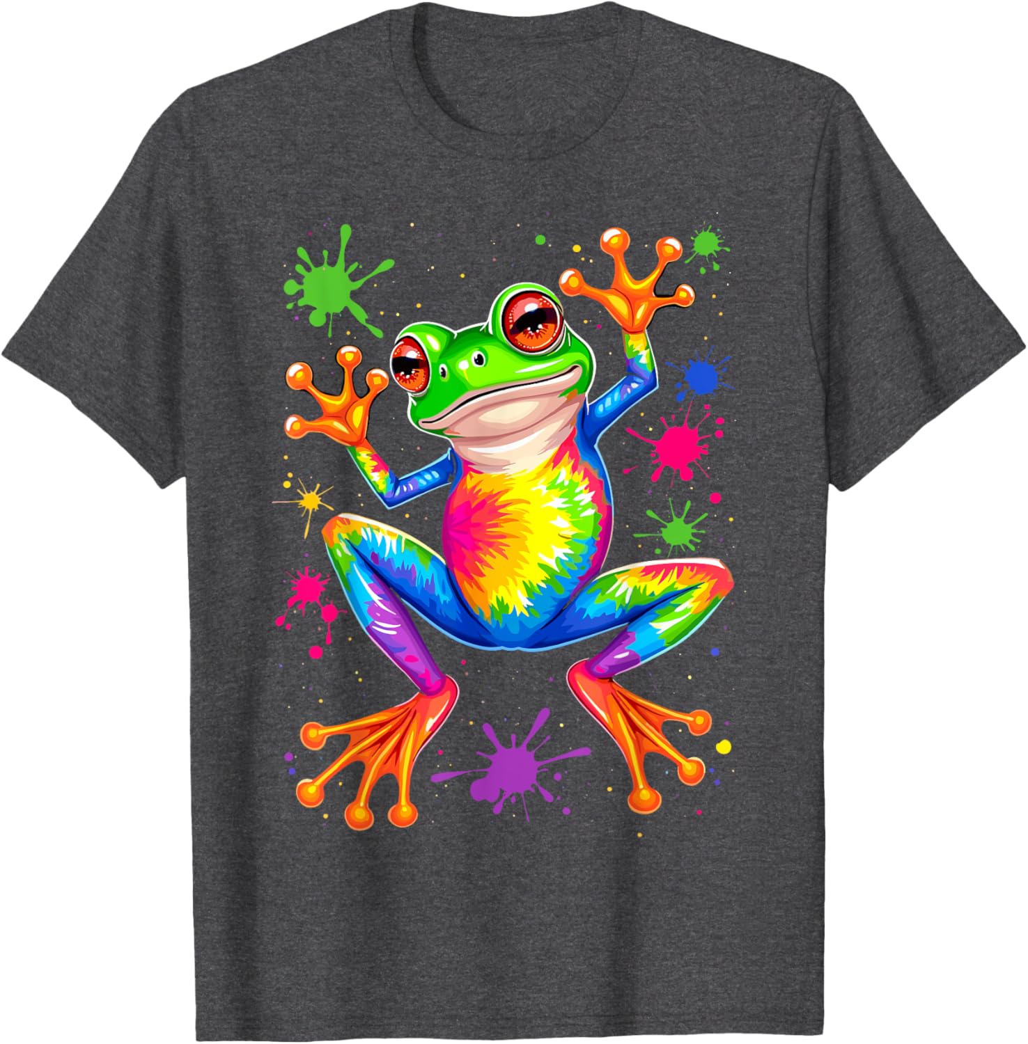 Cool Frog Tie Dye T-Shirt for Unique Style and Comfort - Fun Apparel - 11