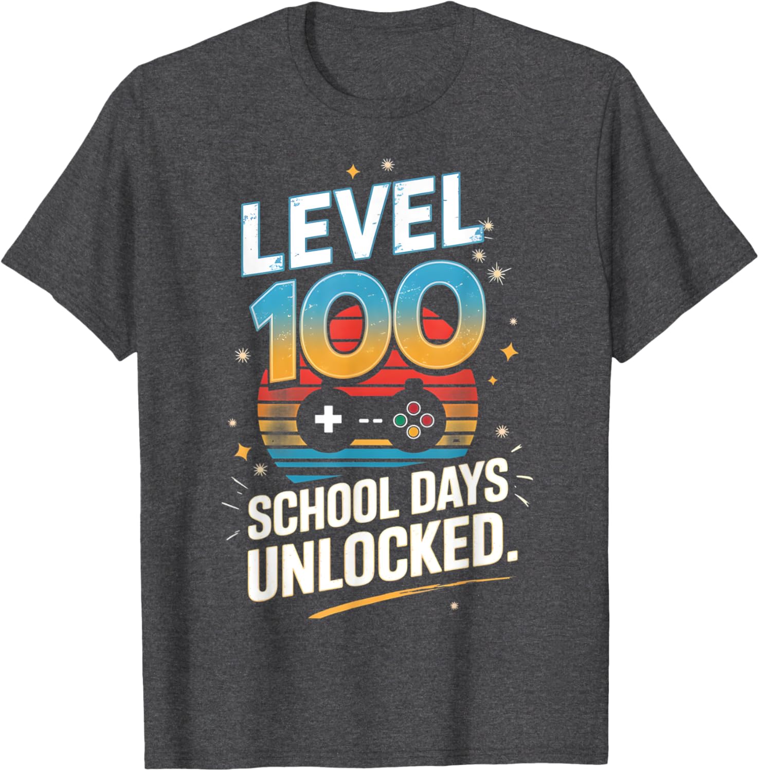 100 Days of School Unlocked T-Shirt Fun Gift for Students and Kids - 11