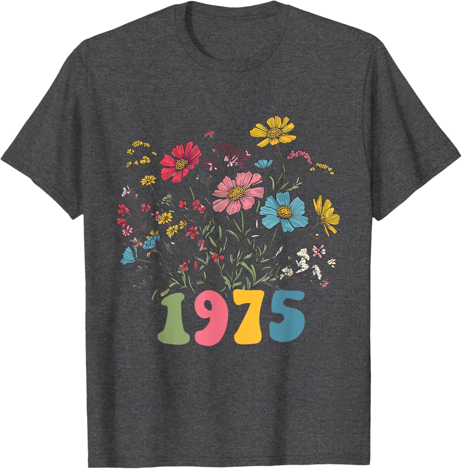 Wildflower 1975 50th Birthday T-Shirt for Women – Celebrate with Style! - 3