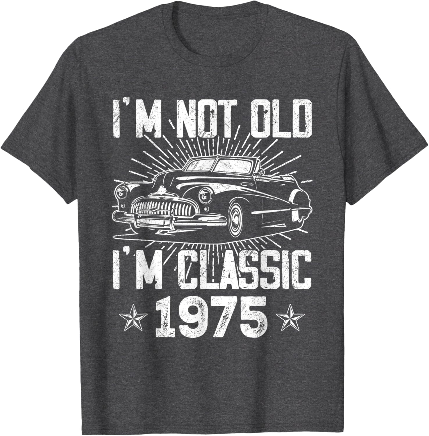 Vintage 1975 Classic Car T-Shirt for 50th Birthday Gifts for Men - 6