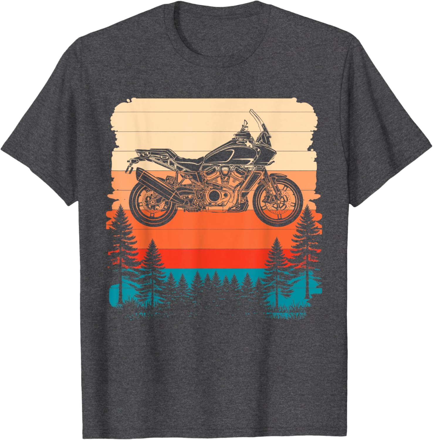 Adventure Rider Pan Edition Offroad Retro Motorbike T-Shirt for Men - 5