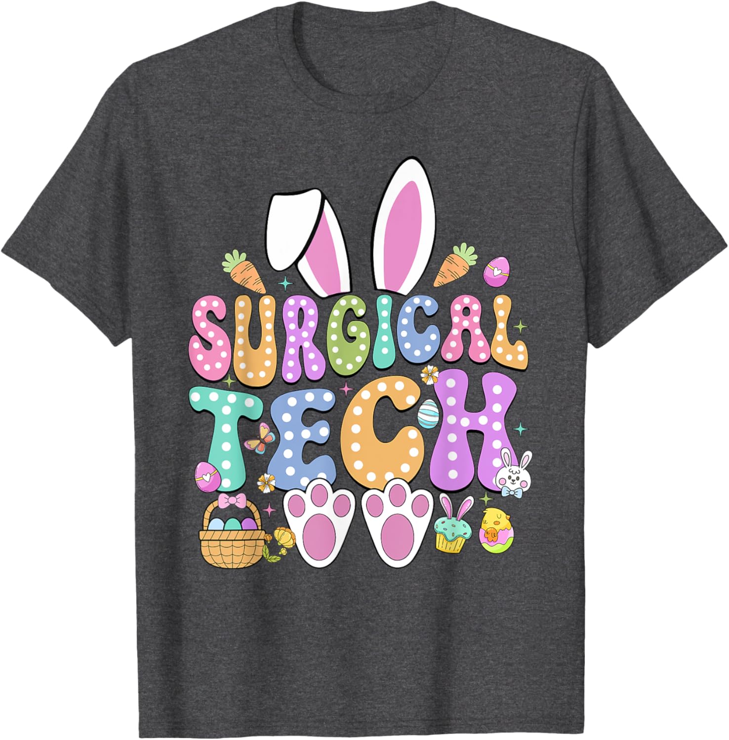 Surgical Tech Easter Bunny T-Shirt for Surgical Technicians Fun Gift - 16