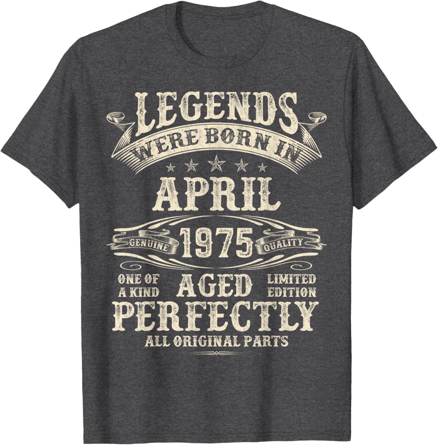 50th Birthday Gift for Men - Classic April 1975 T-Shirt for Him - 5