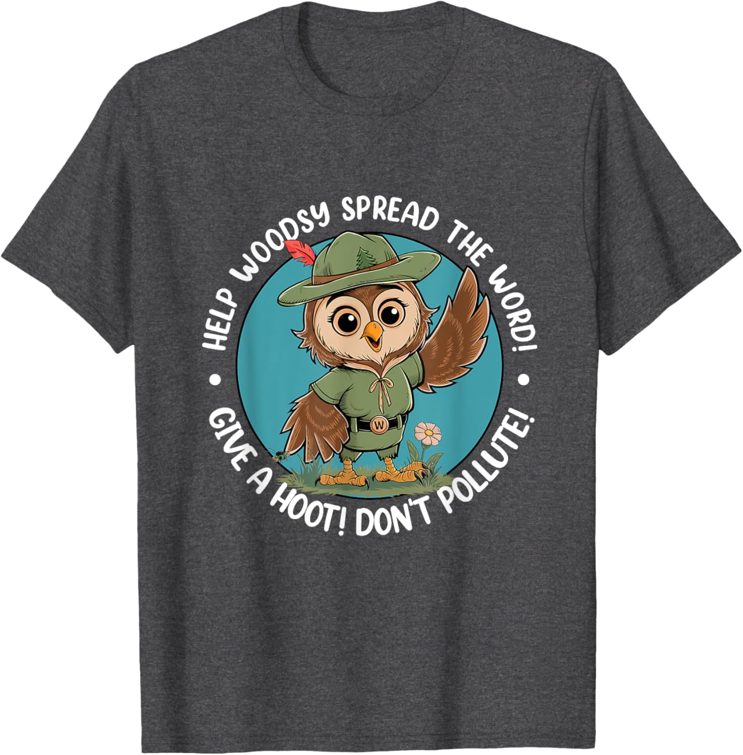 Woodsy Owl Give A Hoot Don't Pollute Vintage Retro T-Shirt for Nature Lovers - 17
