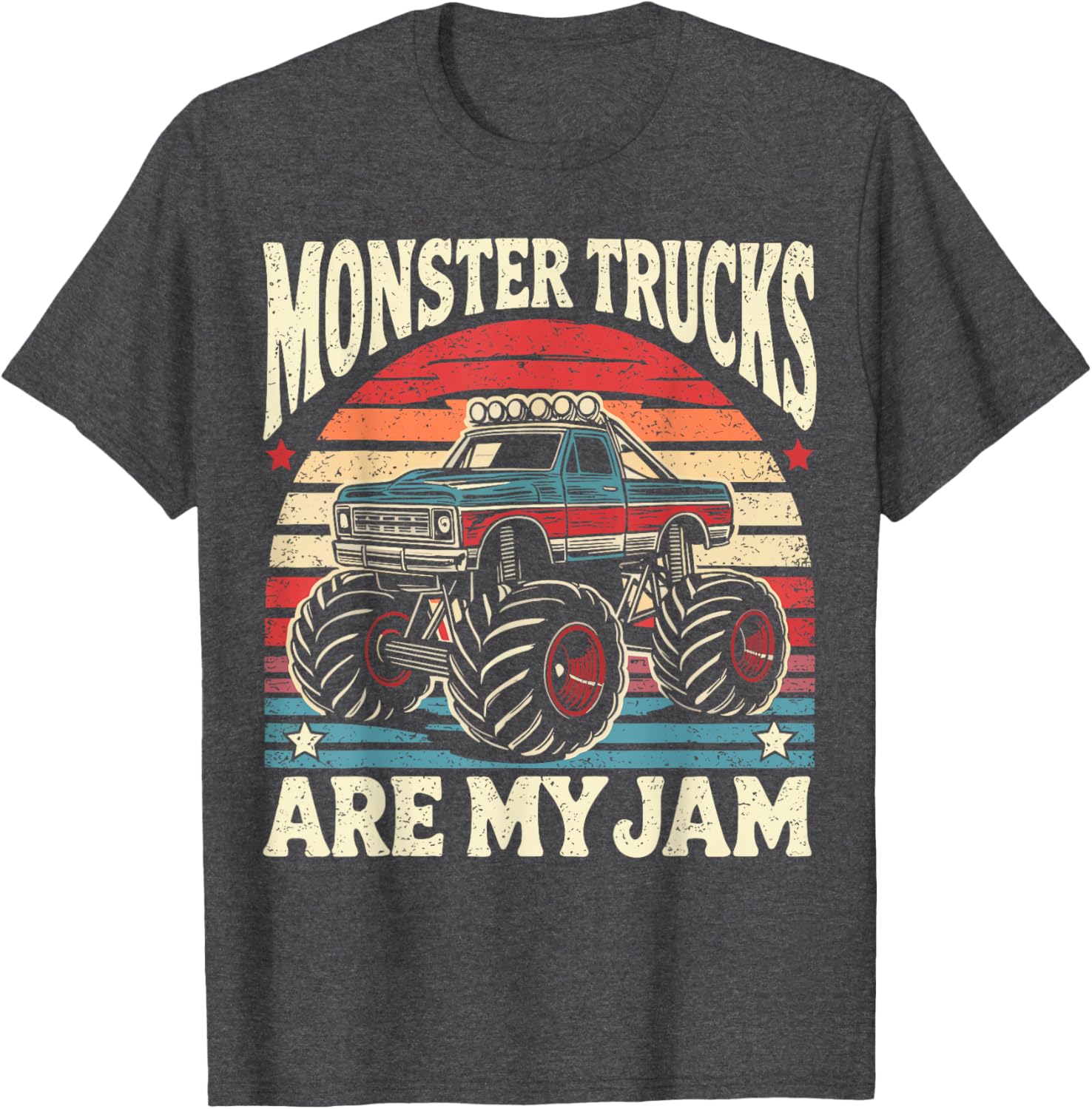 Vintage Monster Truck Enthusiast T-Shirt for Kids and Adults - 3
