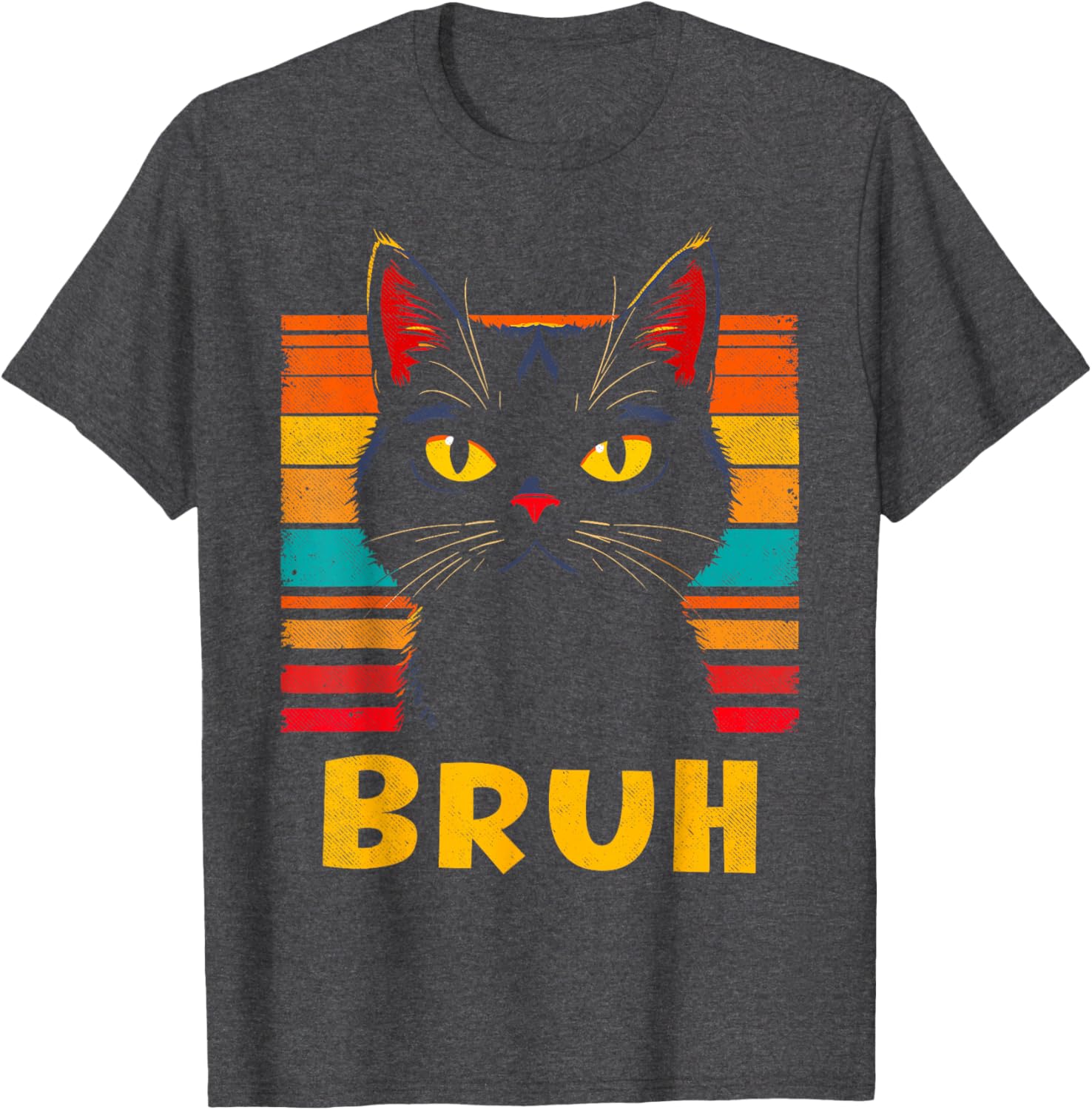 Funny Retro Black Cat T-Shirt for Cat Lovers - Vintage Style Humor Apparel - 6