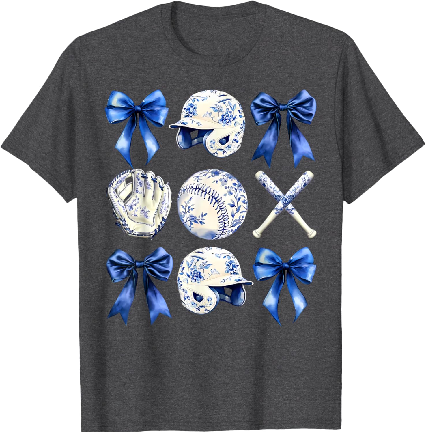 Charming Baseball Mama Bow T-Shirt Perfect for Mother's Day Gifts - 25