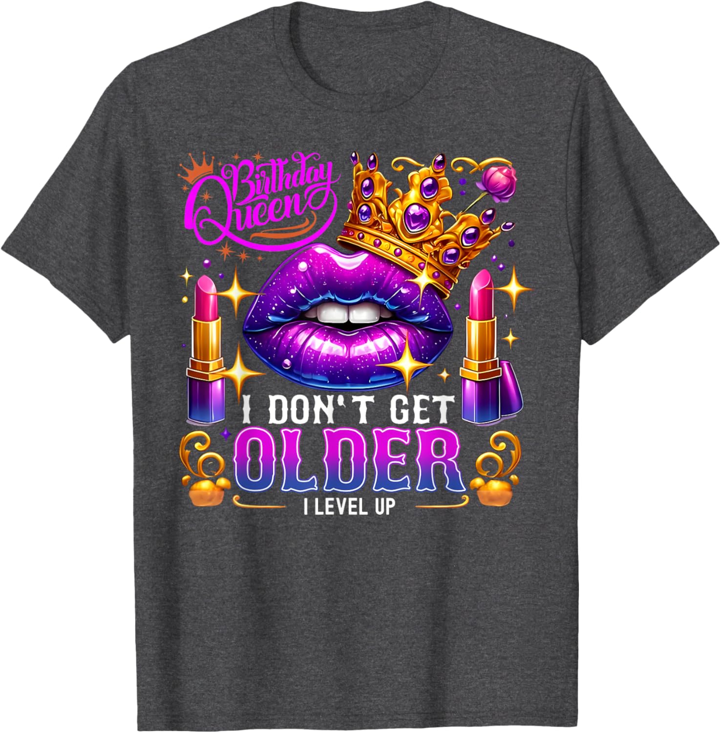 Birthday Queen Level Up T-Shirt for Women Fun Birthday Gift Idea - 13
