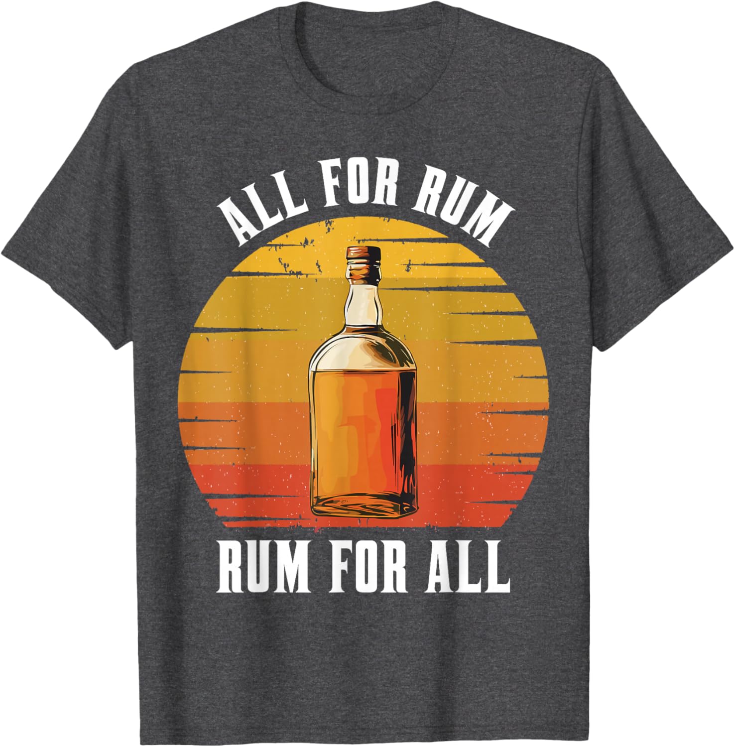 Vintage Rum Lovers T-Shirt for Drink Enthusiasts - All for Rum Design - 14