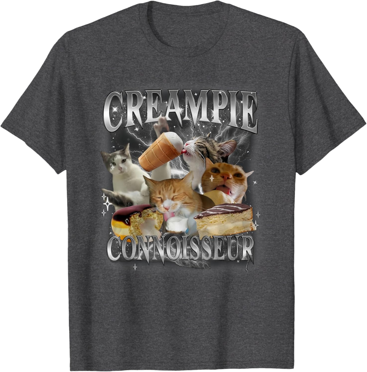 Funny Cat Meme T-Shirt for Adults - Creampie Connoisseur Humor - 9