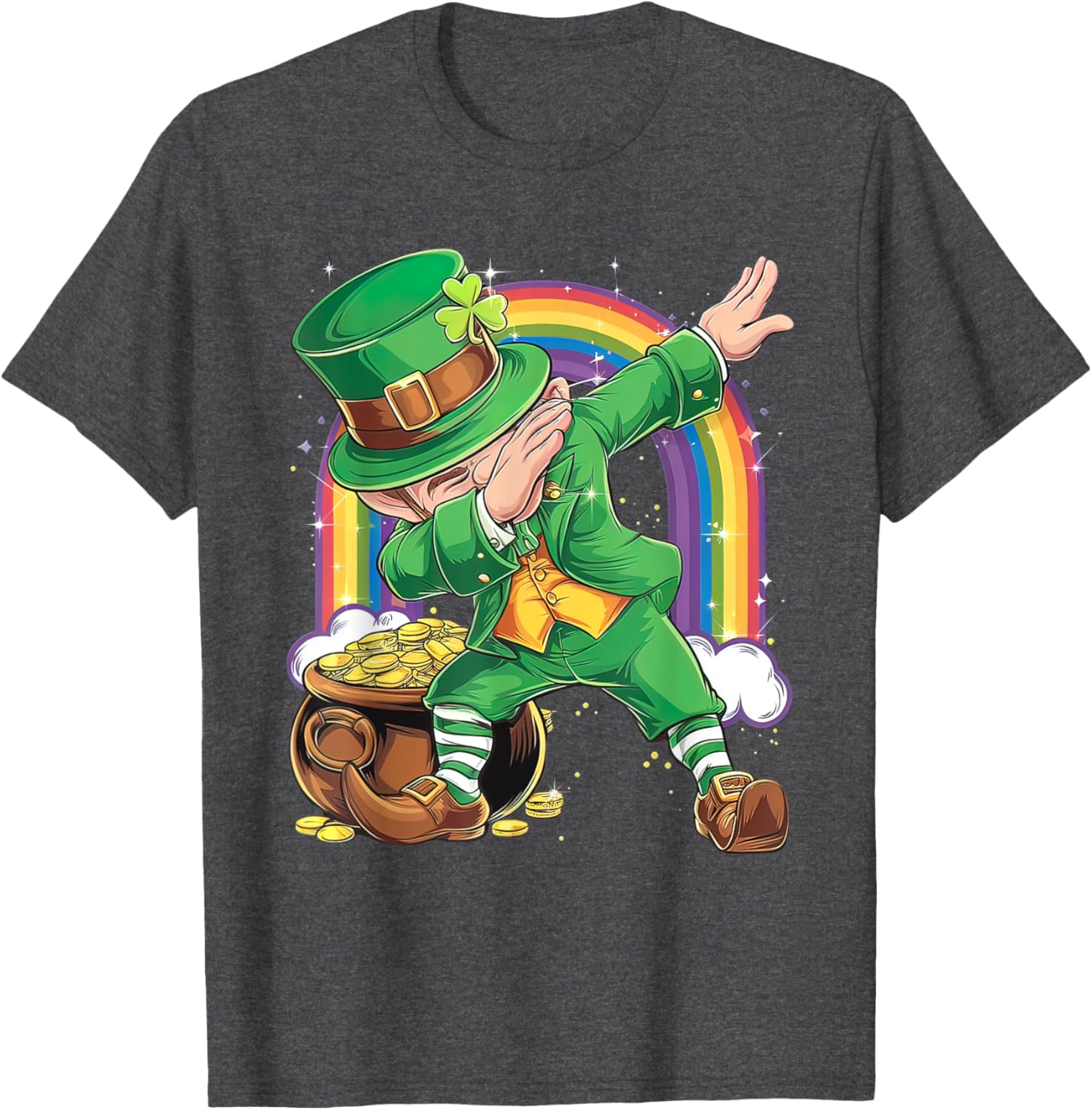 St Patricks Day Dabbing Leprechaun T-Shirt for Men, Women, Kids - 17