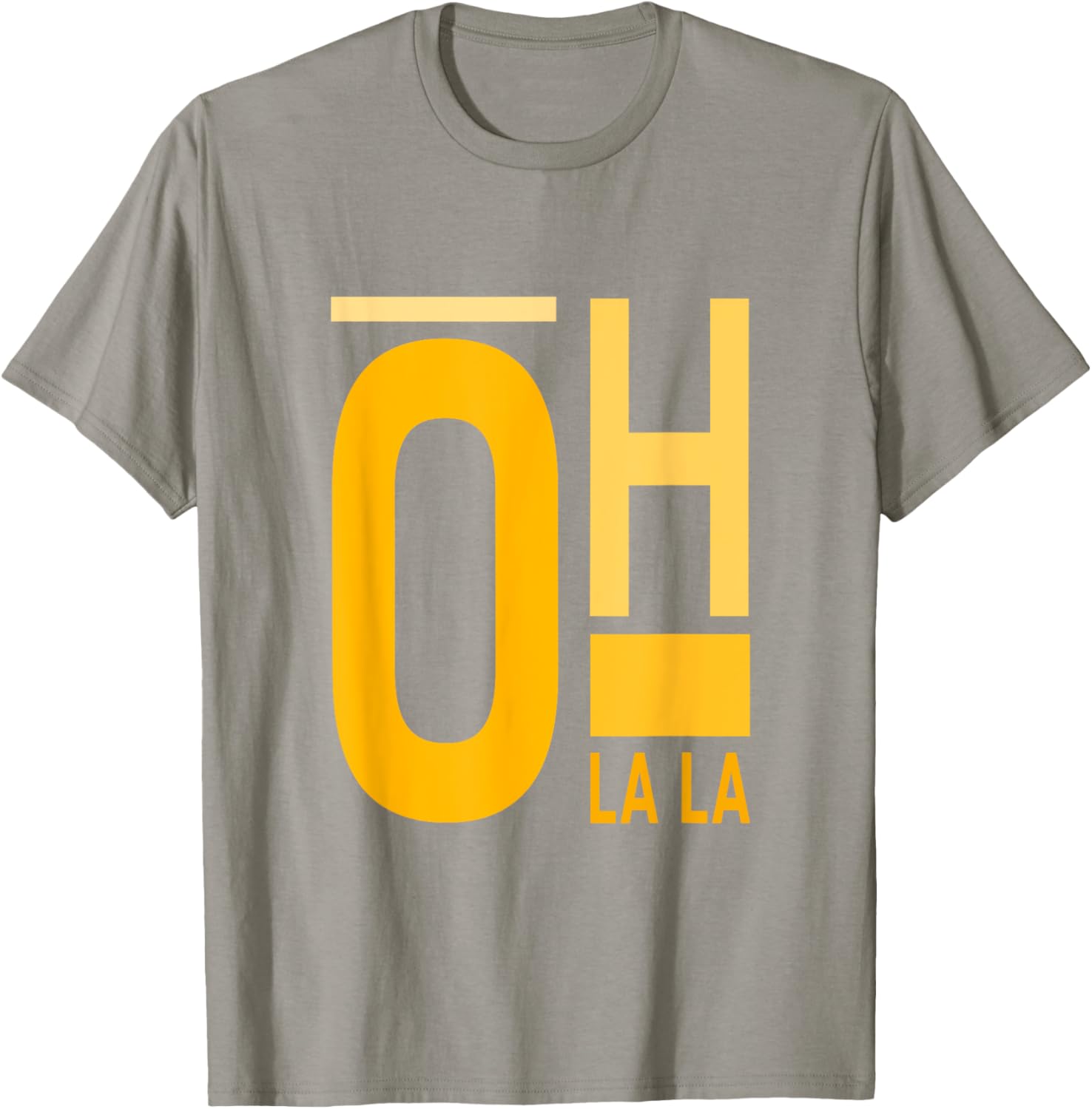 University Varsity Gold Oh La La T-Shirt for Stylish Students and Fans - 16