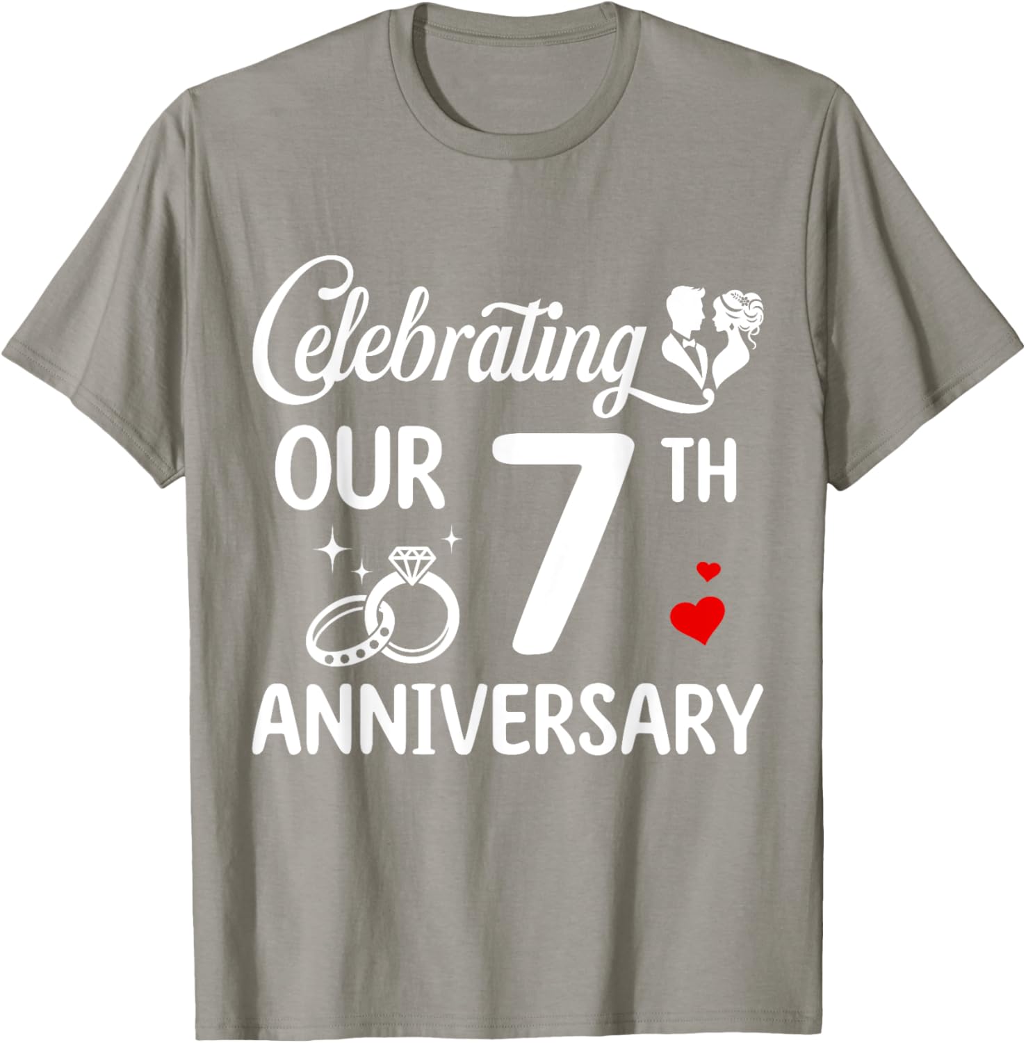 Celebrate 7 Years of Love with Our Anniversary T-Shirt for Couples - 10