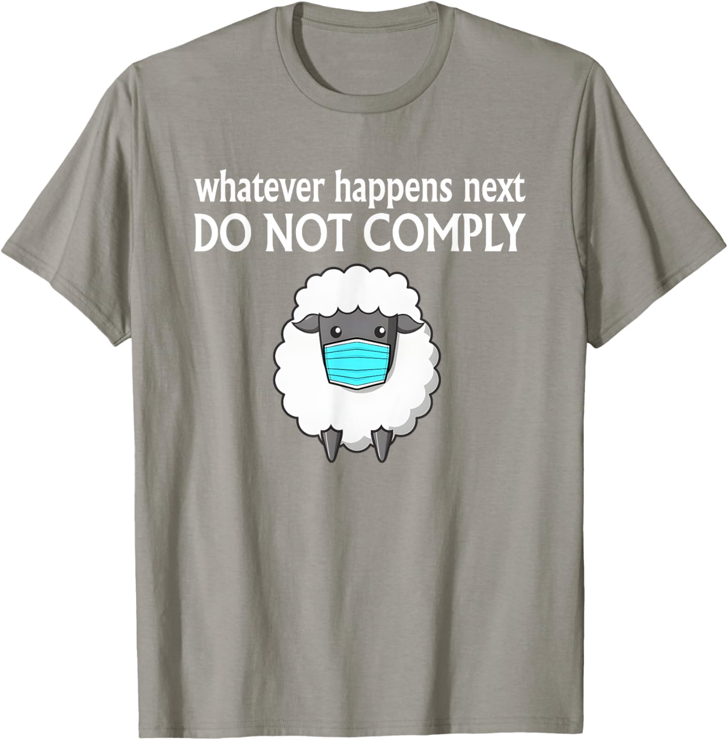 Sheep Mask Do Not Comply T-Shirt for Unique Fashion Lovers - 5