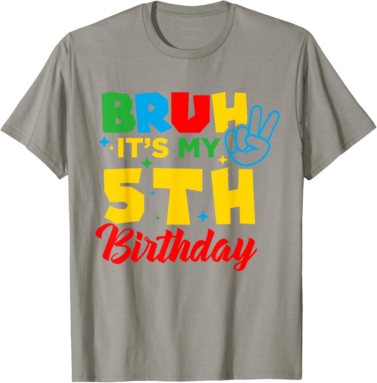 Bruh I'm 5 Gamer T-Shirt for 5th Birthday Celebration Fun! - 14