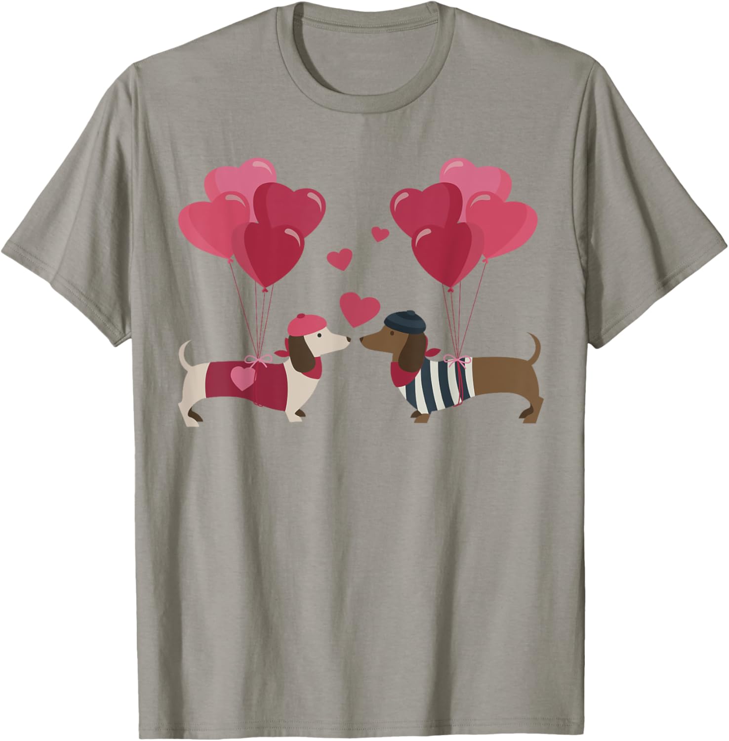 Cute Dachshund Valentine's Day T-Shirt for Dog Moms and Dads - 10
