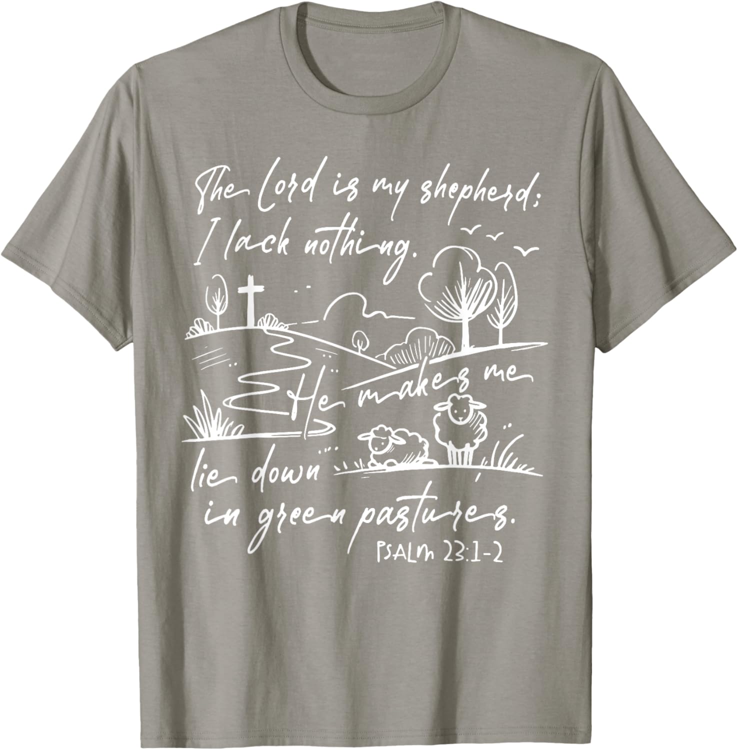 The Lord Is My Shepherd T-Shirt Comfort for Faithful Souls - 5