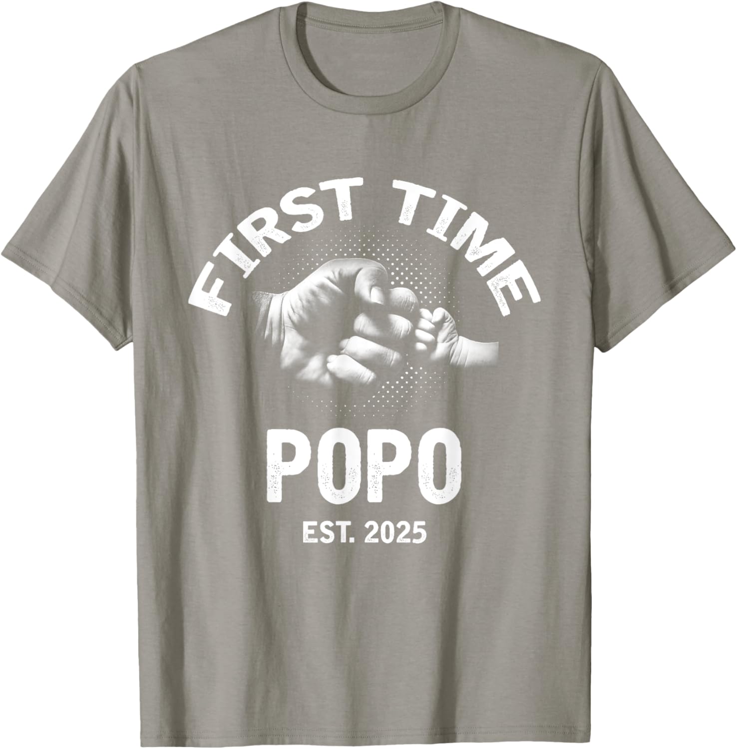 First Time Popo 2025 Father's Day Vintage T-Shirt for Dads - 4