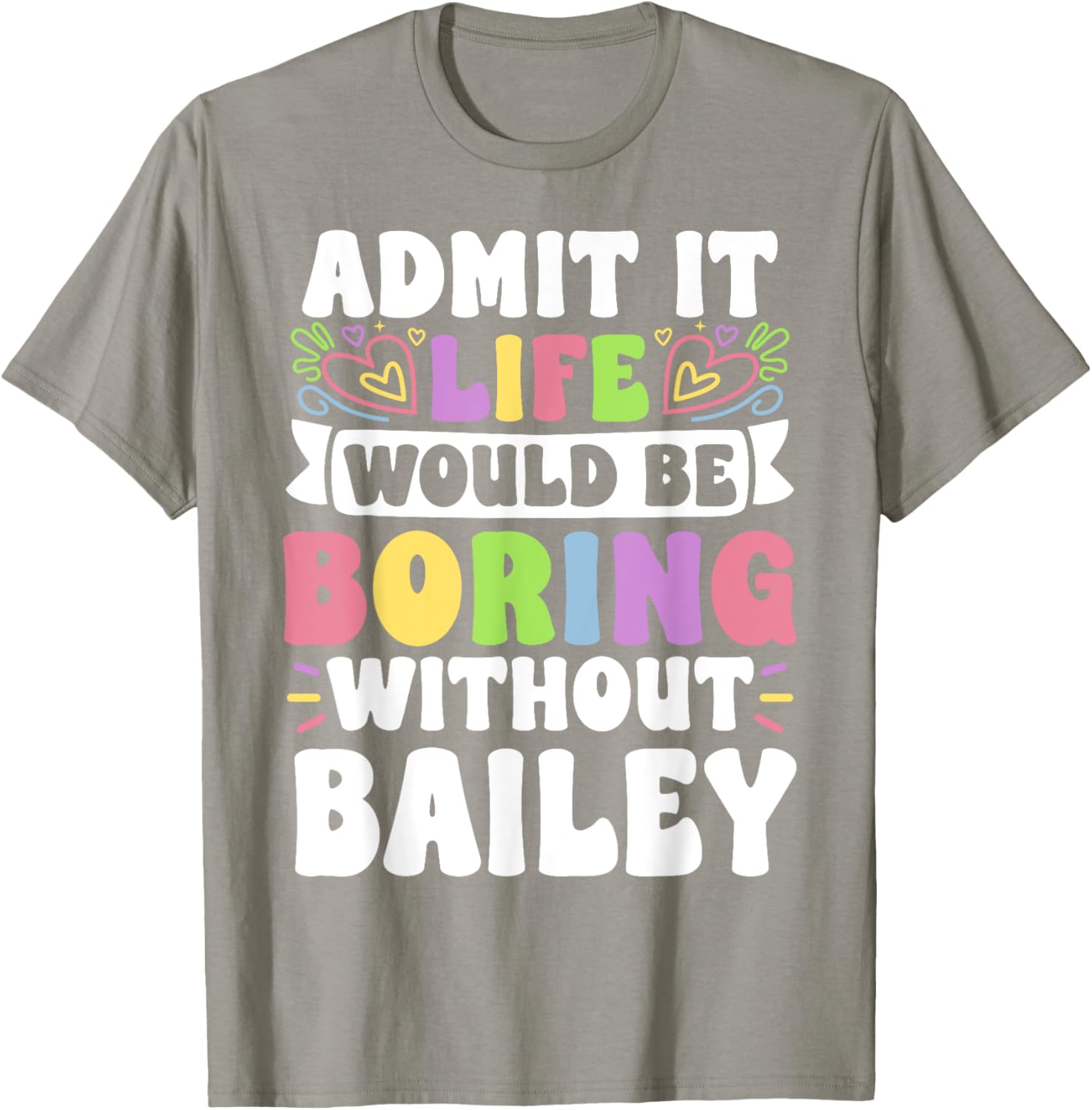 Bailey Personalized Funny Family T-Shirt for Unique Style and Comfort - 2