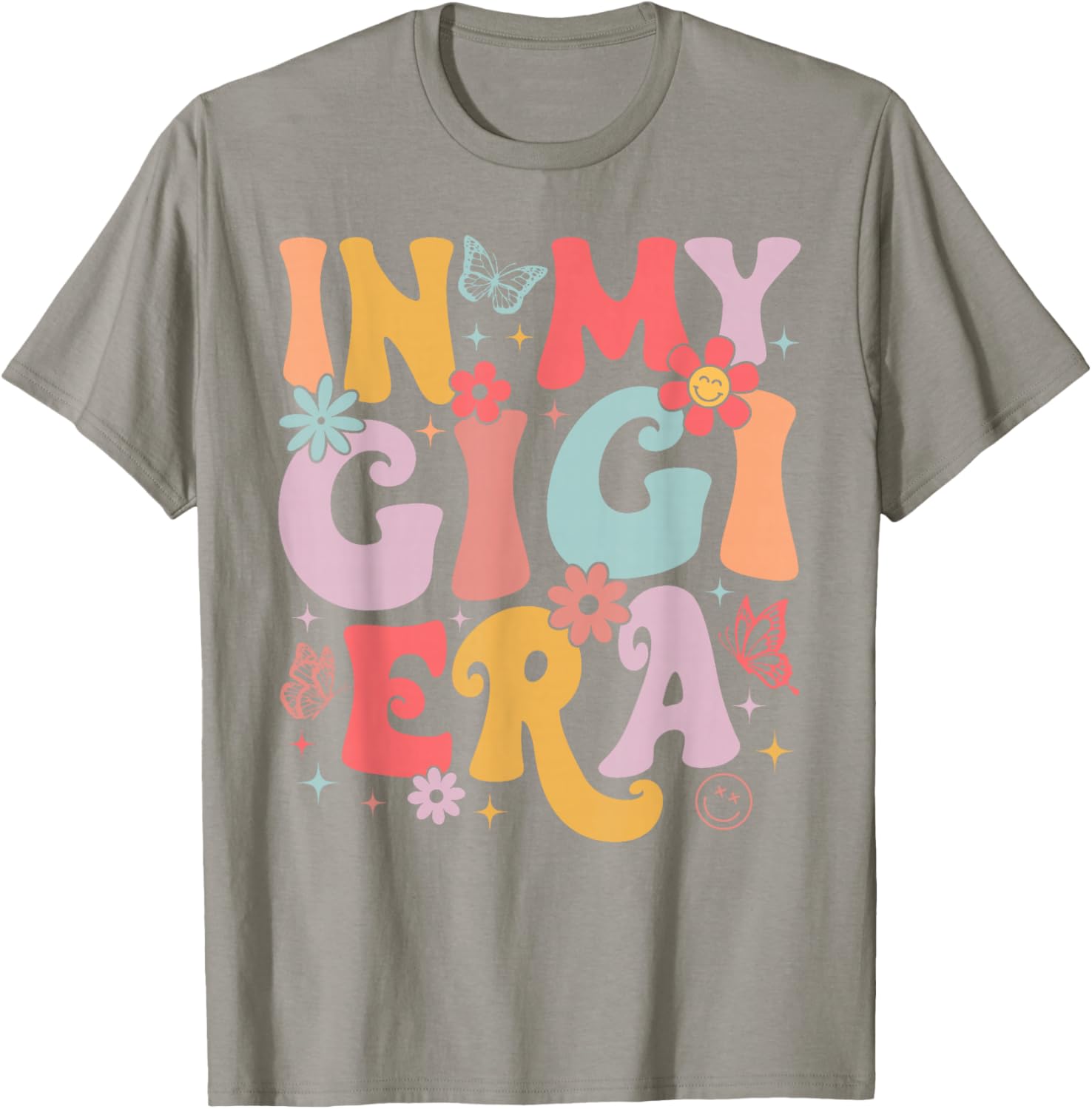 In My Gigi Era Retro Butterfly T-Shirt for Stylish Moms on Mother's Day - 18