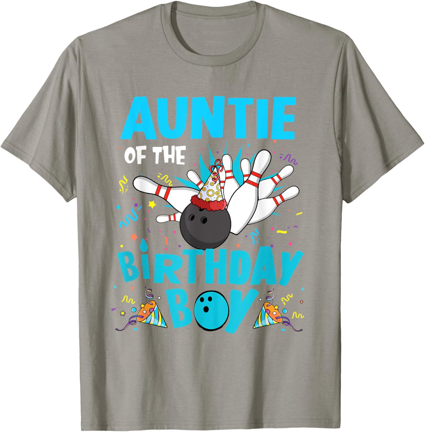Auntie of the Birthday Boy Bowling T-Shirt for Family Fun Matching Outfits - 13