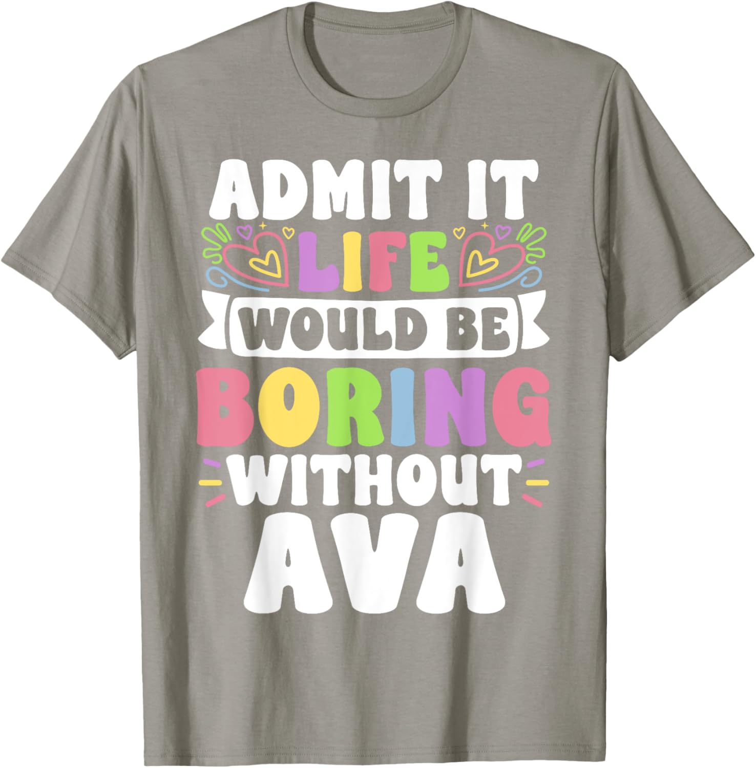 Ava Personalized Funny Family T-Shirt for Unique Style and Comfort - 5