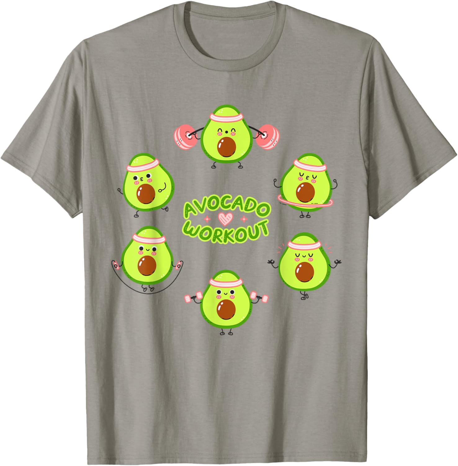 Avocado Workout Guacamole T-Shirt for Vegan Mexican Food Lovers - 14